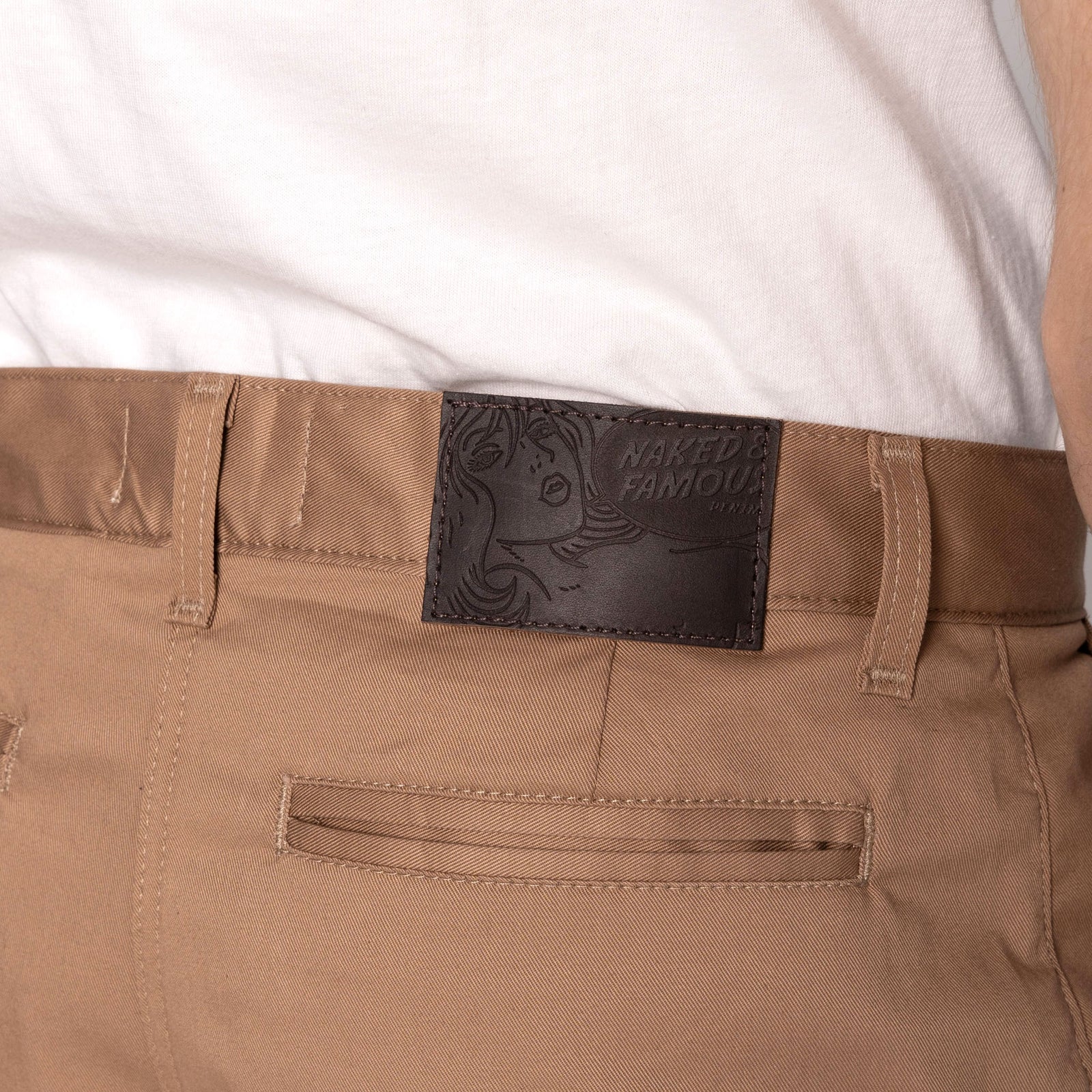 Straight Chino - Beige Stretch Twill