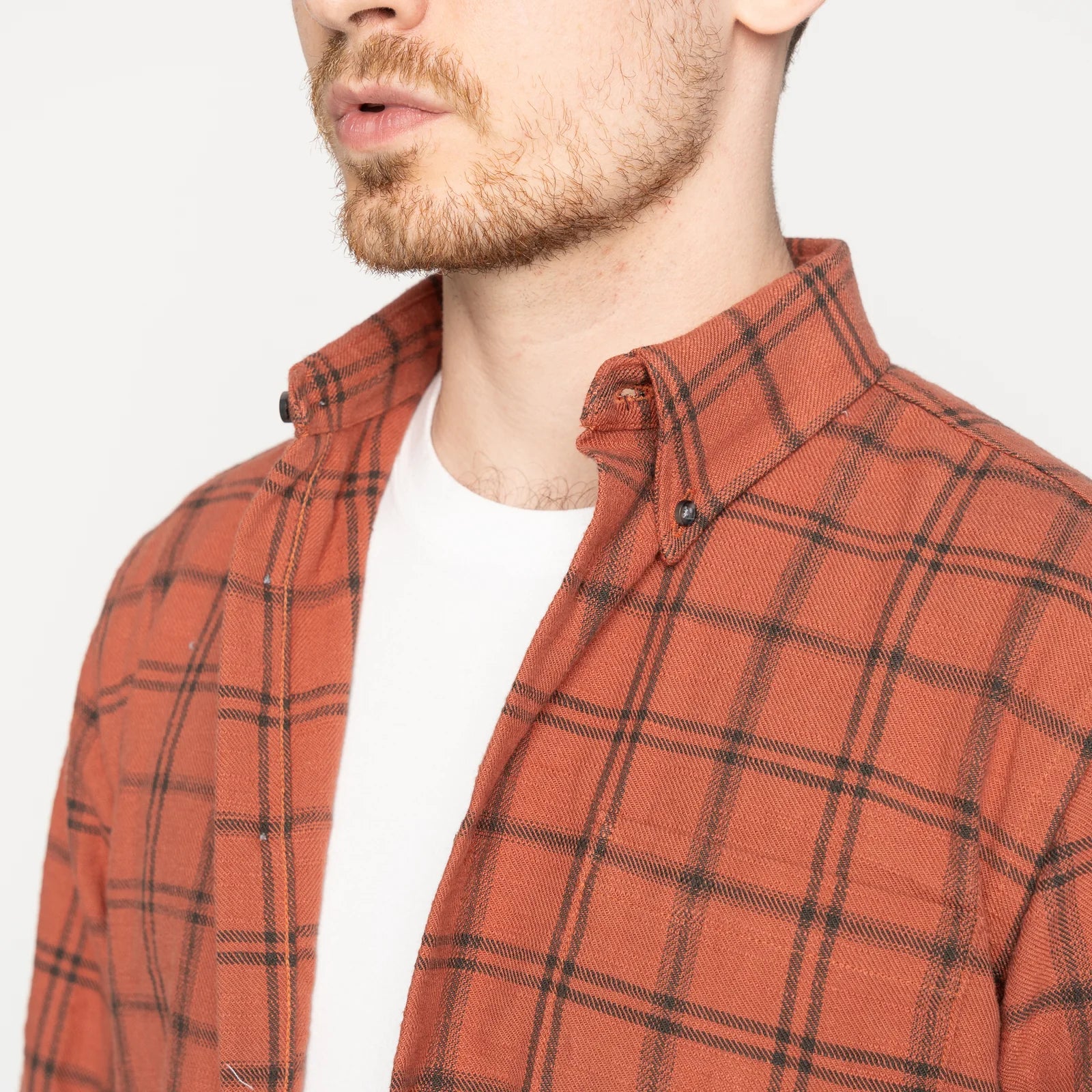 Easy Shirt - Big Slub Check Flannel - Red