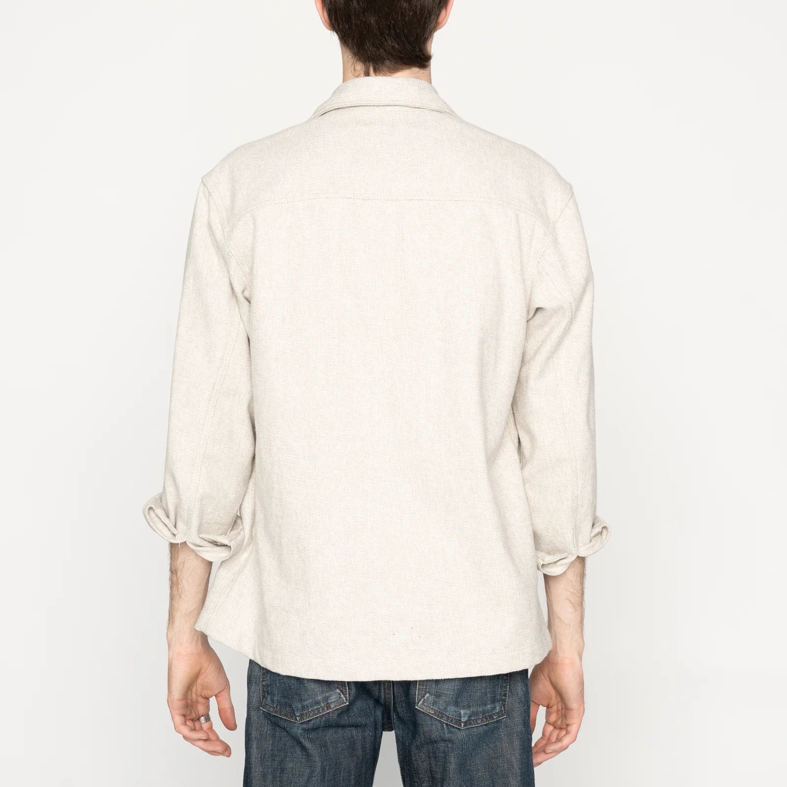 Over Shirt - Triple Yarn Twist Brushed Flannel - Ivory