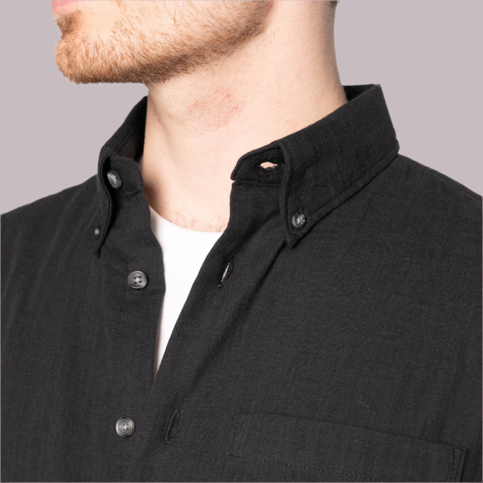 Easy Shirt - Double Weave Gauze - Black