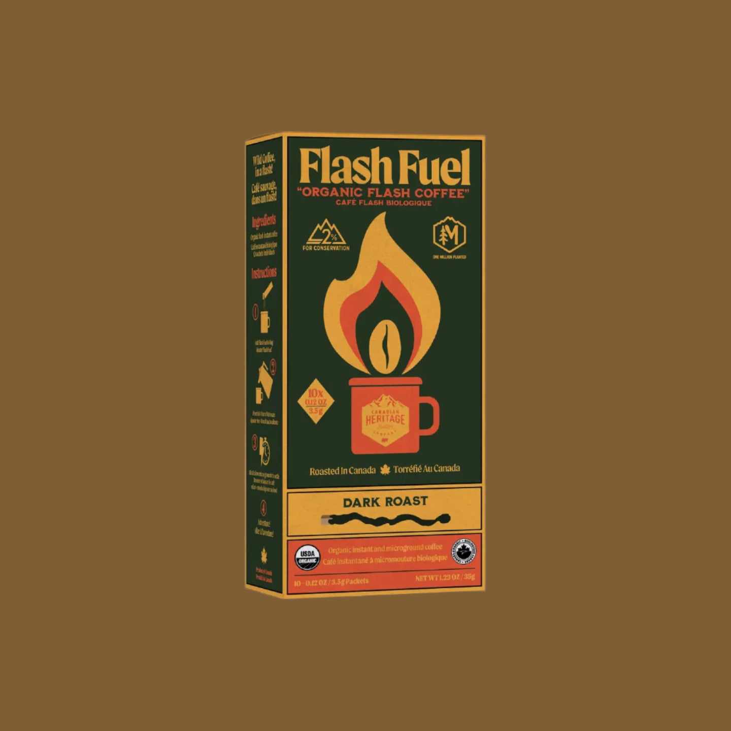 Flash Fuel - Dark Instant Organic Coffee