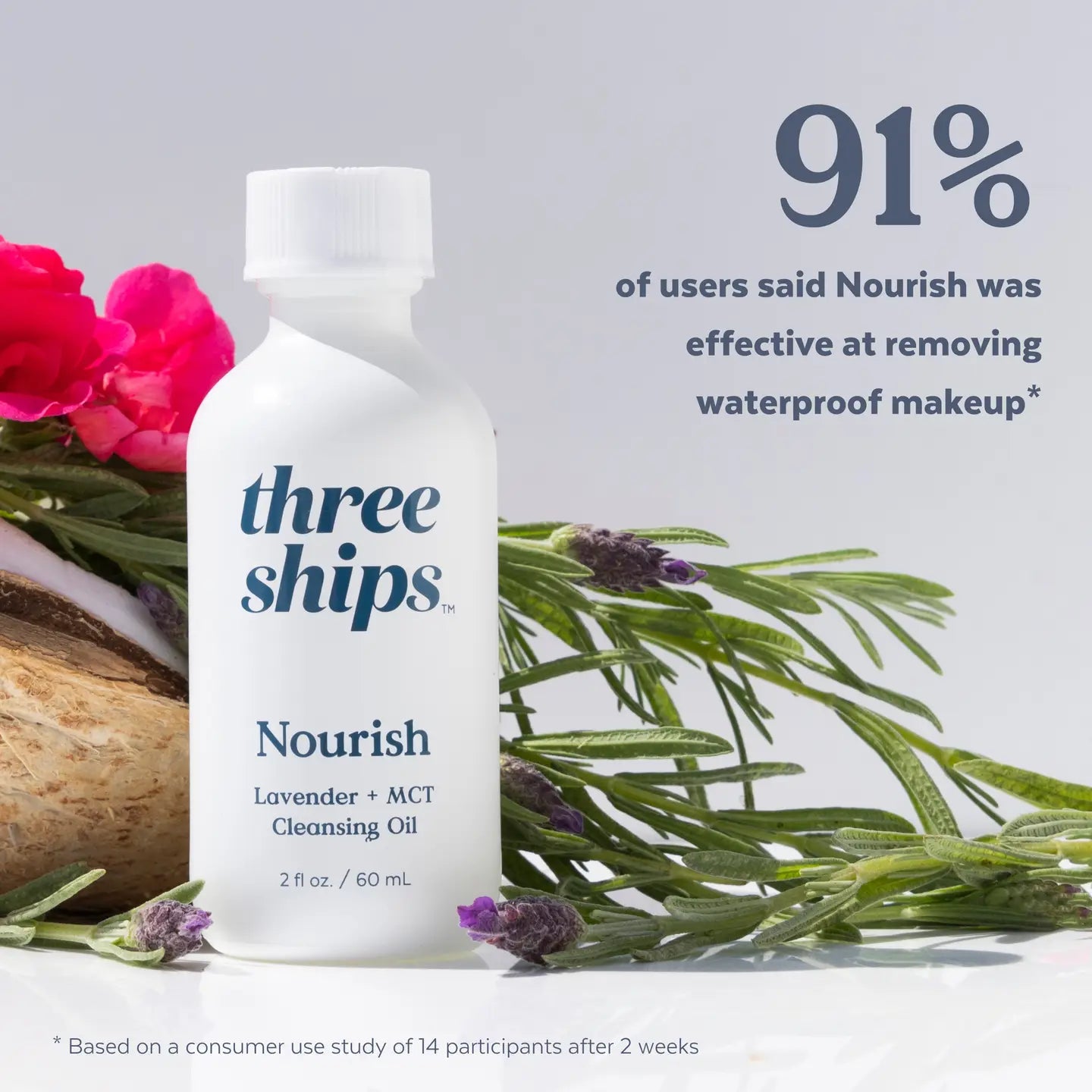 Three Ships - Nourish Lavender + Mct Cleansing Oil