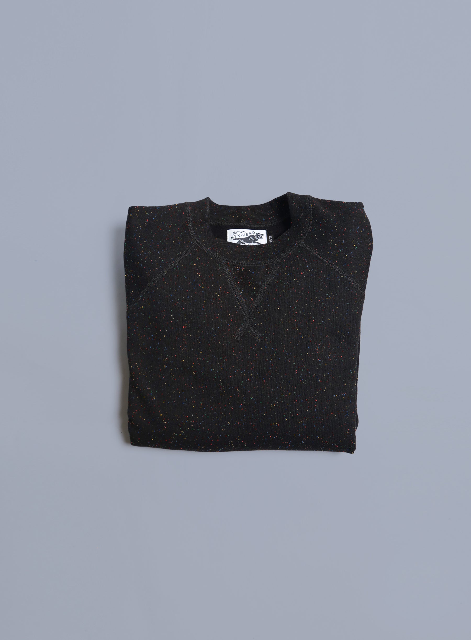 Classic Crew - Black Rainbow Speckle