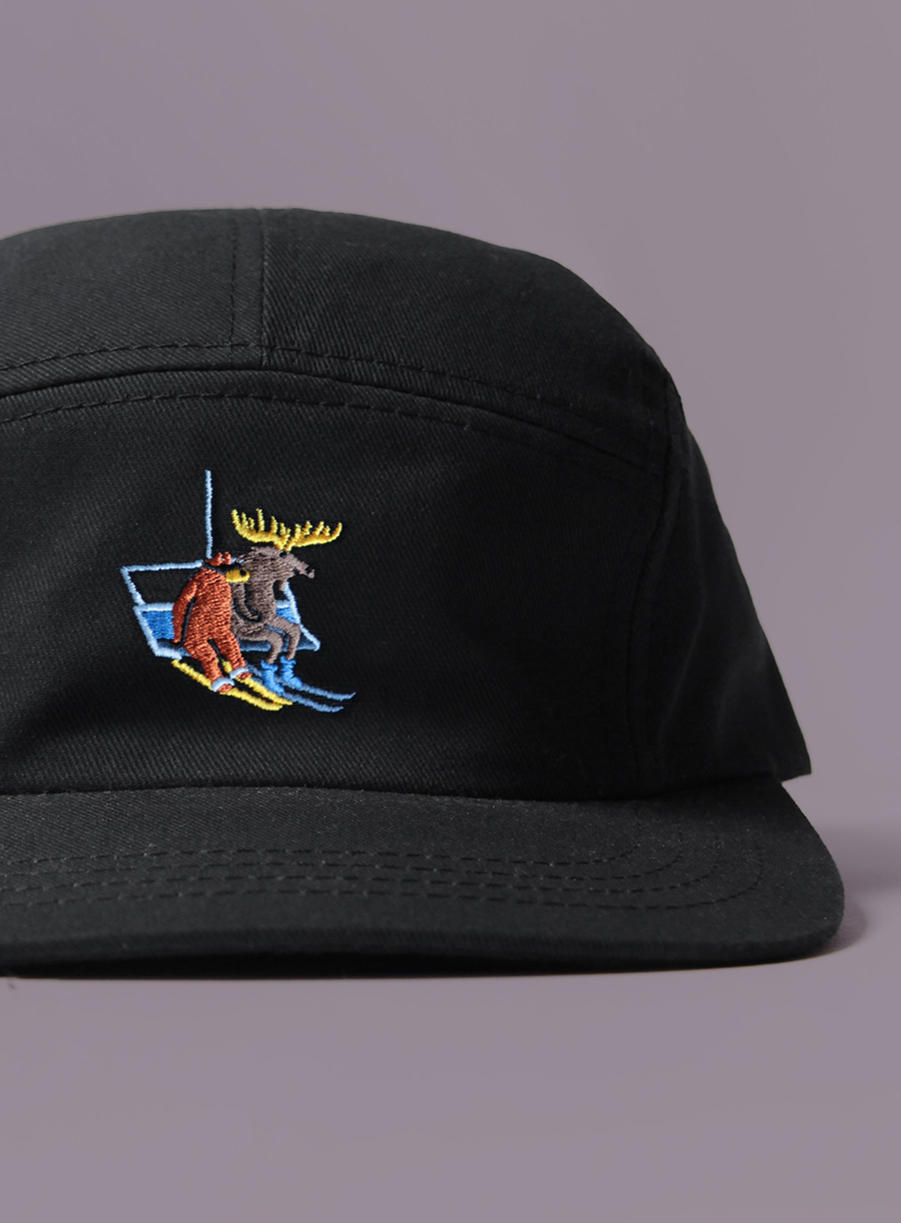 Ski Bum 5 Panel - Black