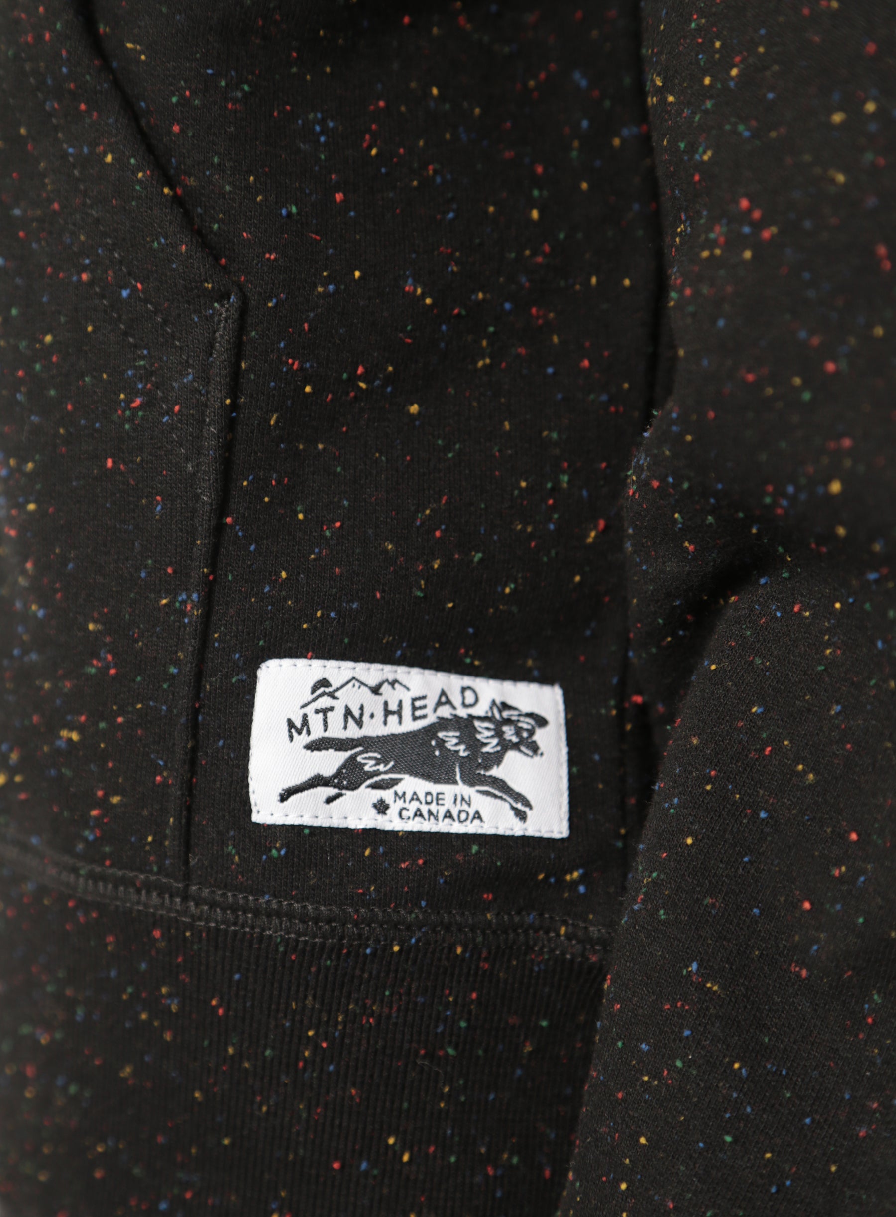 Mtn. Zip Hoodie - Black Rainbow Speckle