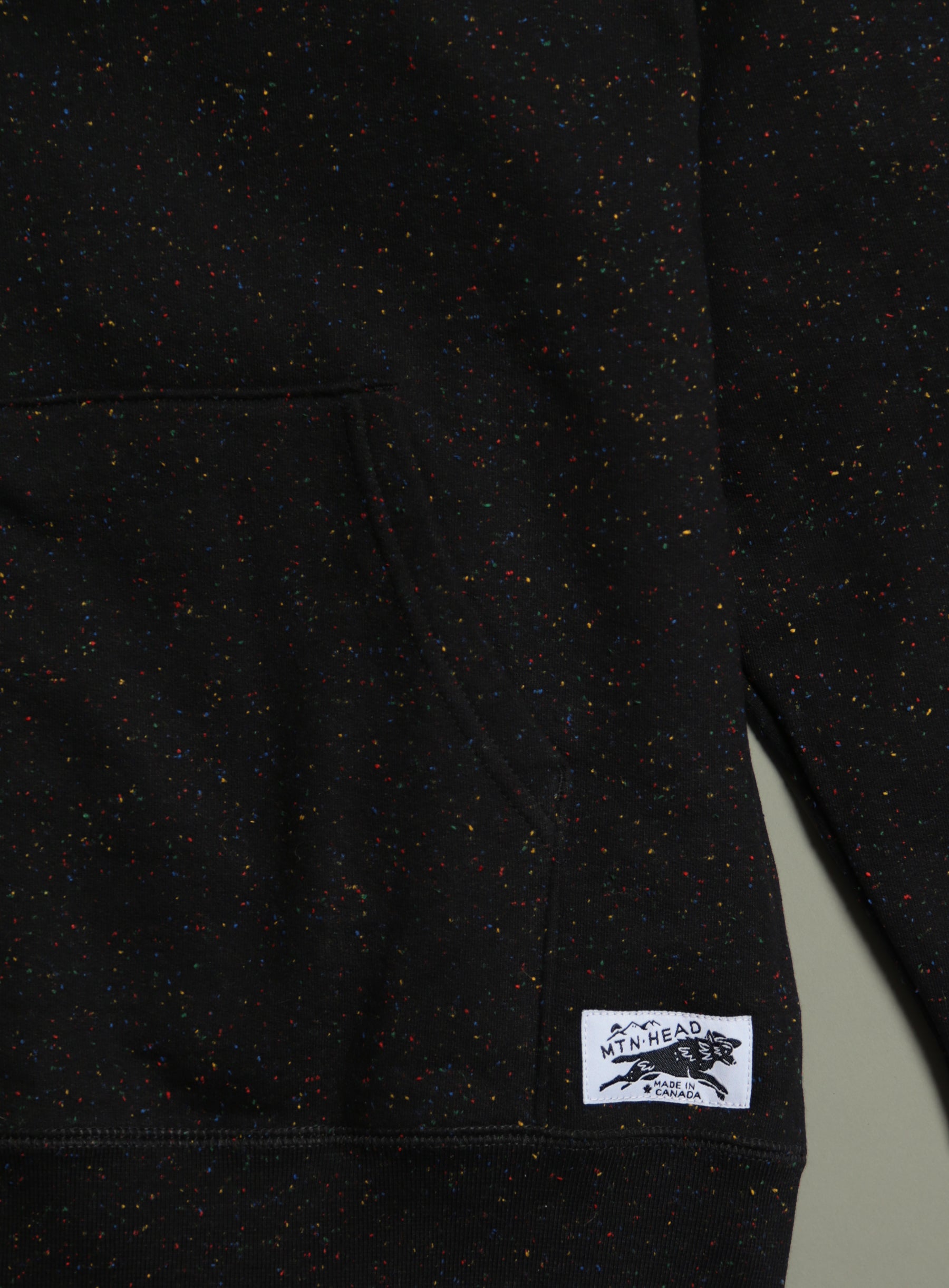 Mtn. Zip Hoodie - Black Rainbow Speckle