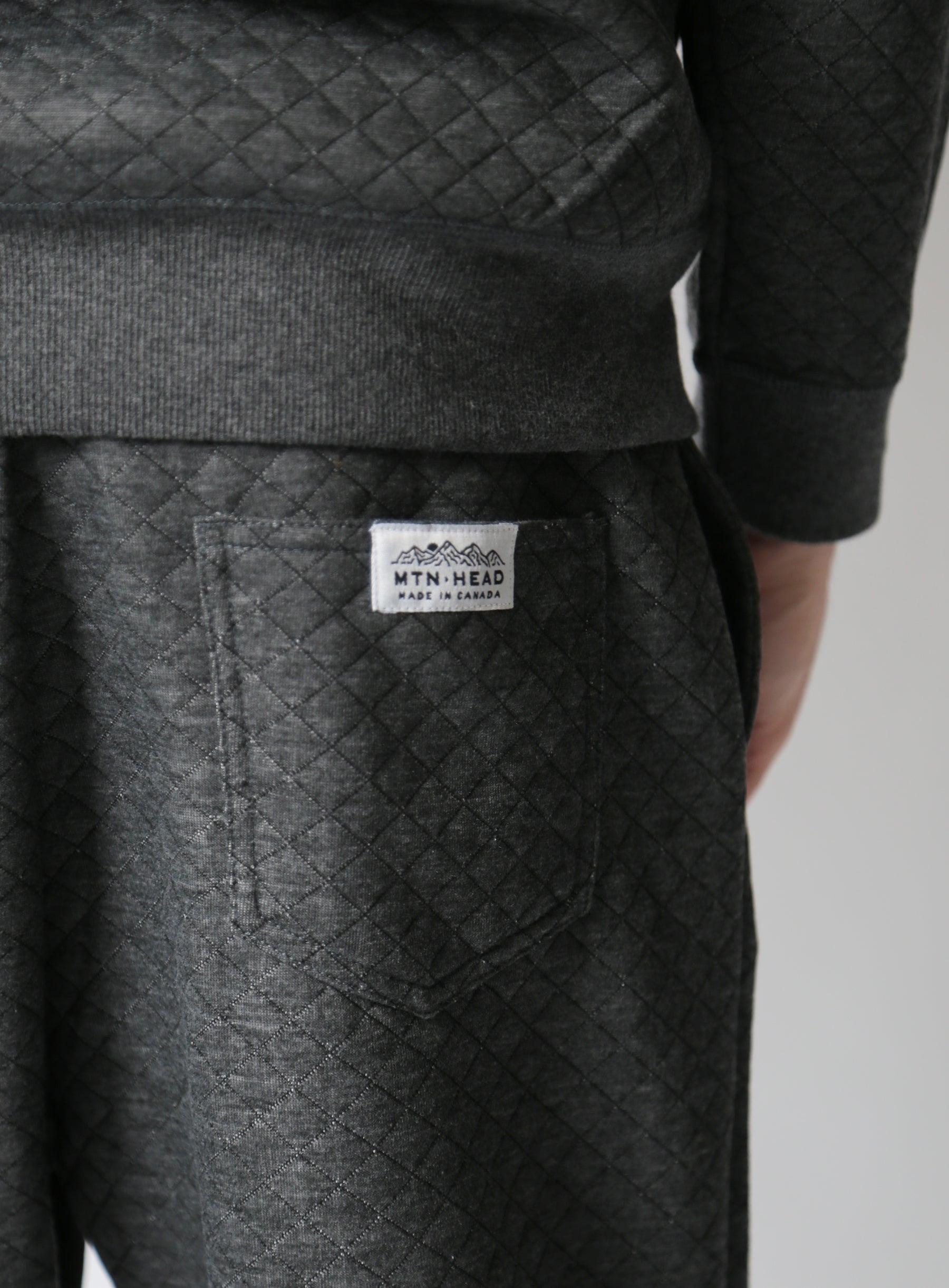 Sweatpants - Charcoal Quilt