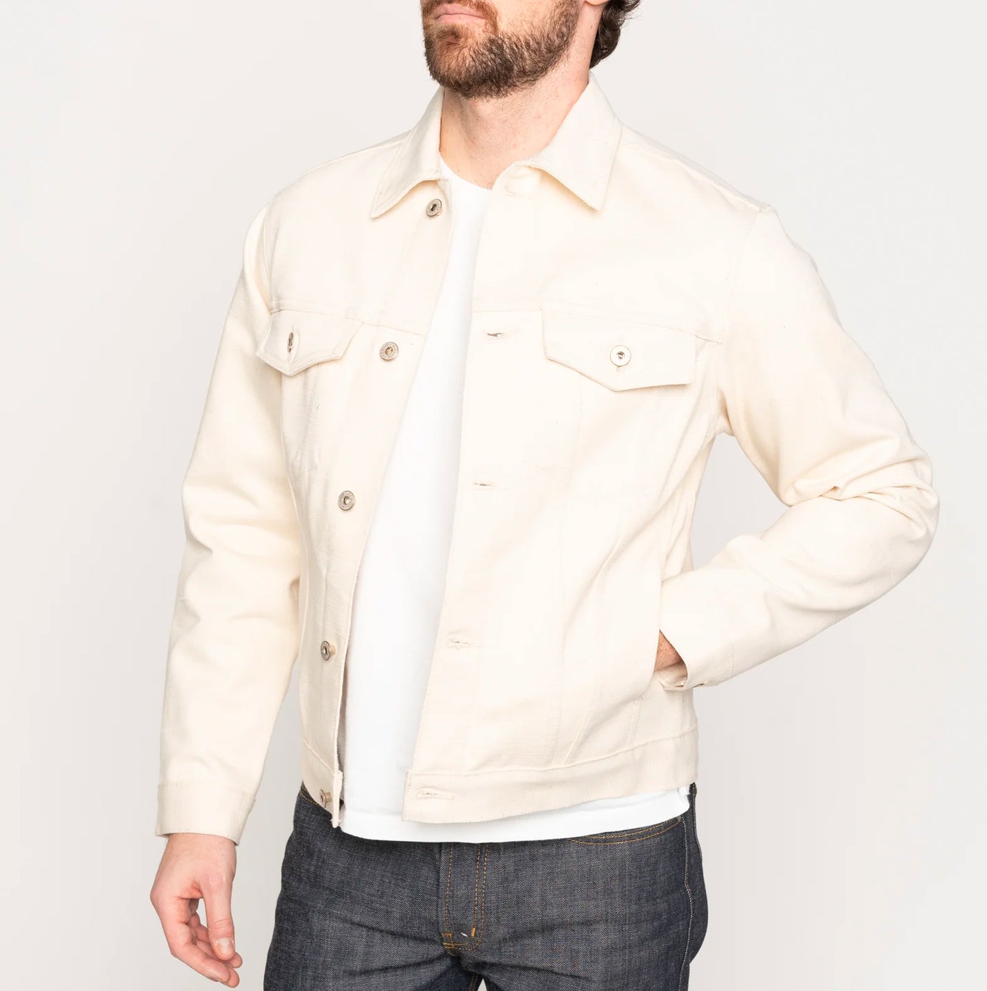 Denim Jacket - Undyed Frankenstein Denim