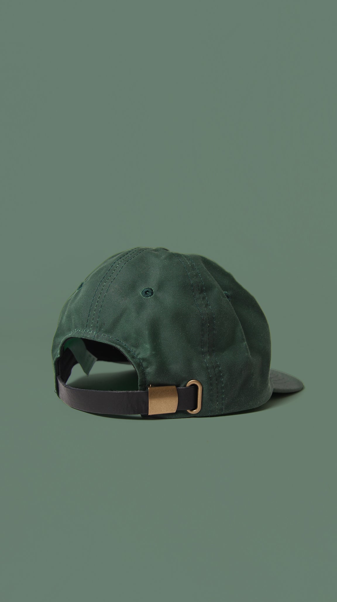 6 Panel - Blank - Forest Waxed Canvas