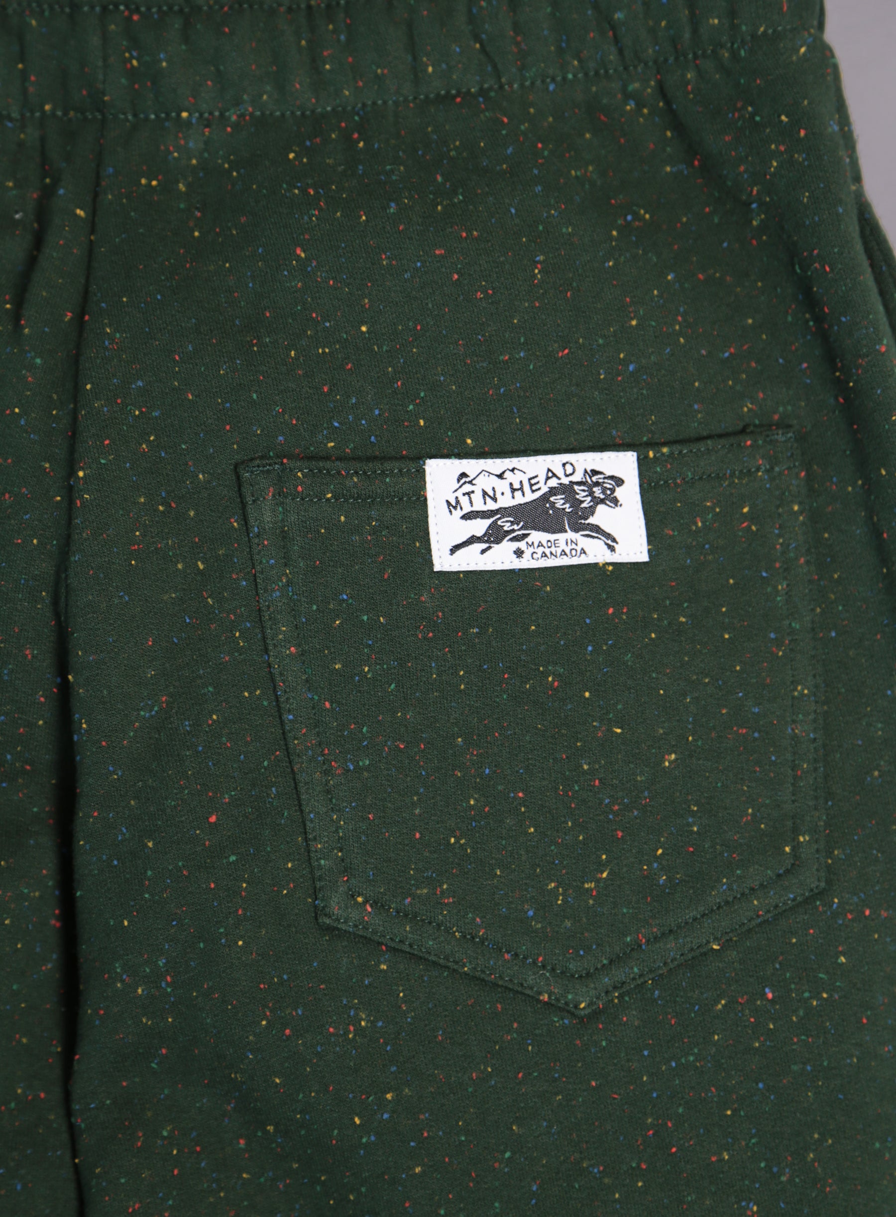 Sweatpants - Forest Green Rainbow Speckle