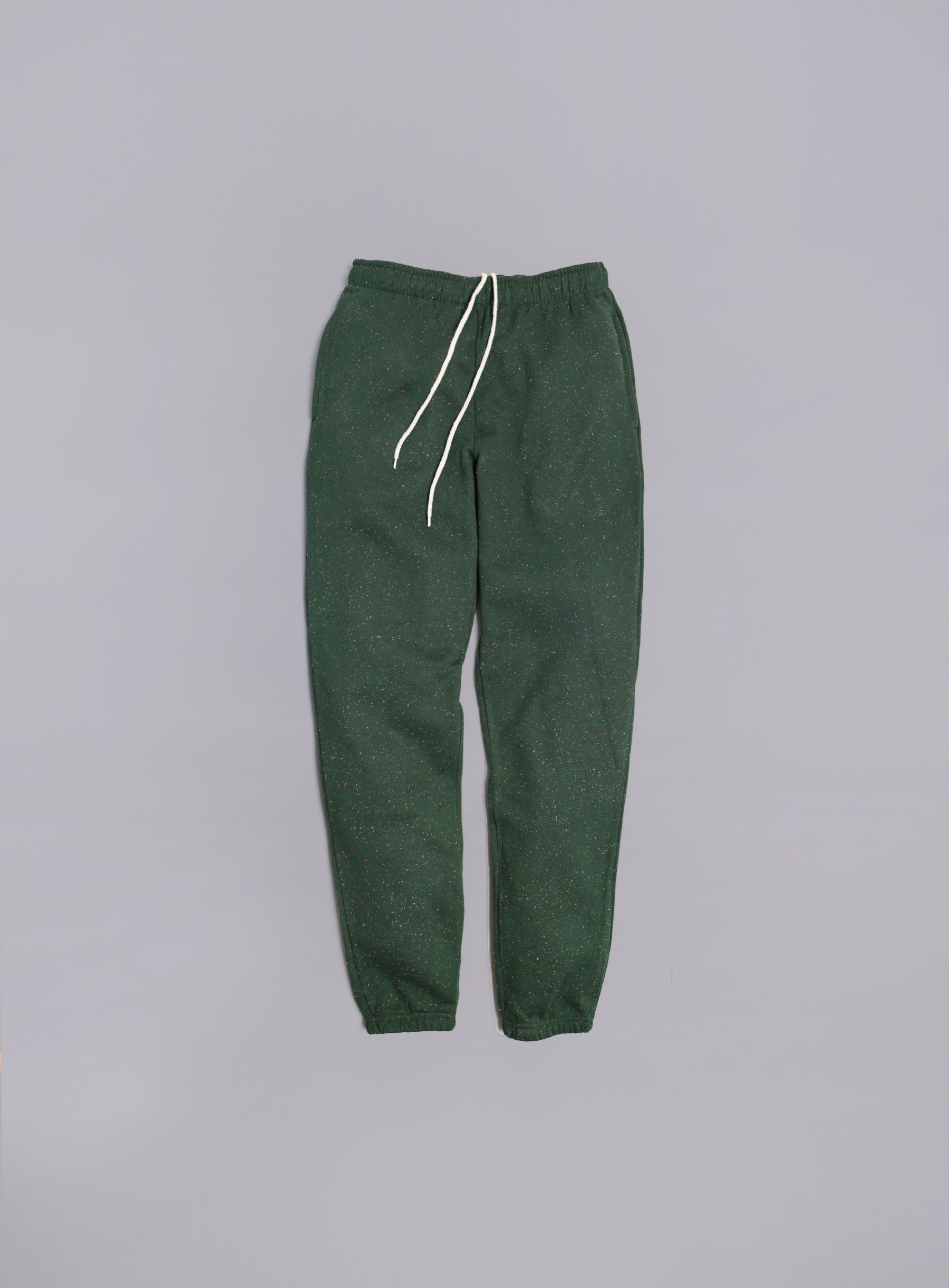 Sweatpants - Forest Green Rainbow Speckle