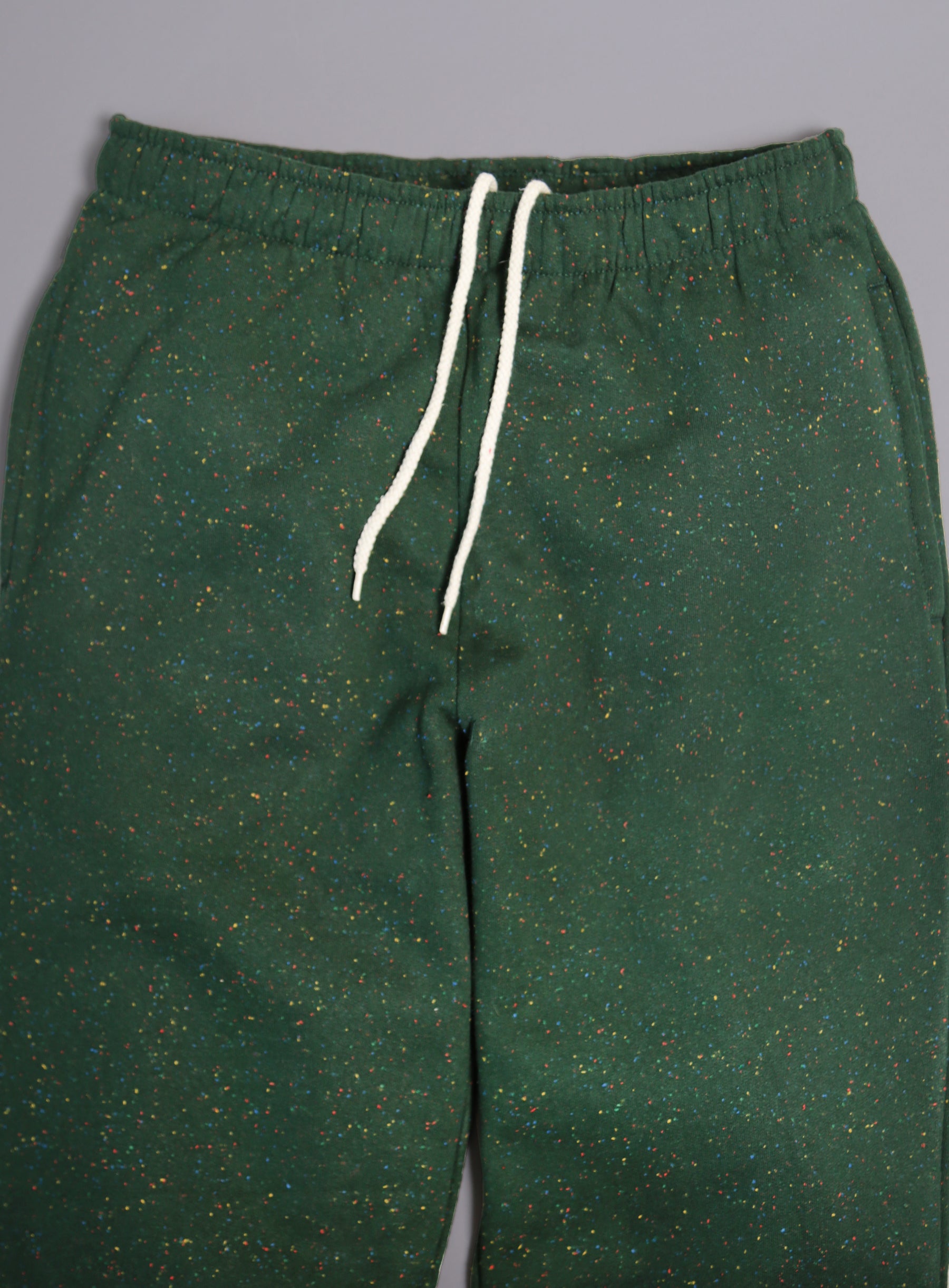 Sweatpants - Forest Green Rainbow Speckle