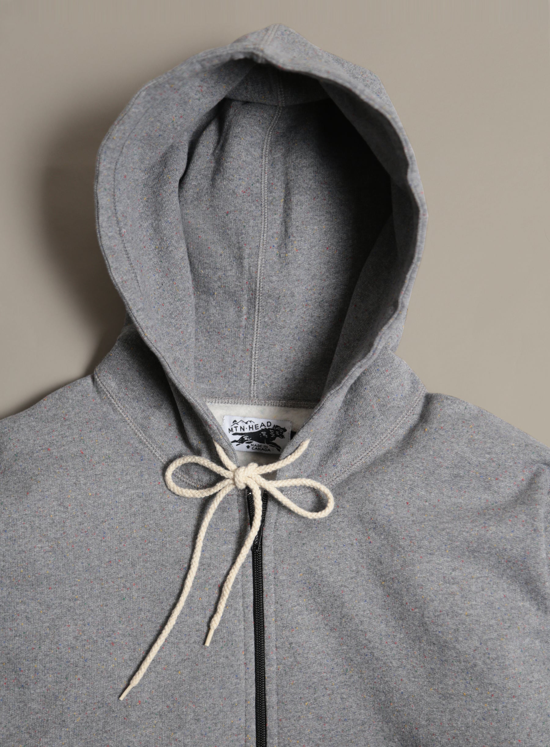 Mtn. Zip Hoodie - Heather Grey Rainbow Speckle