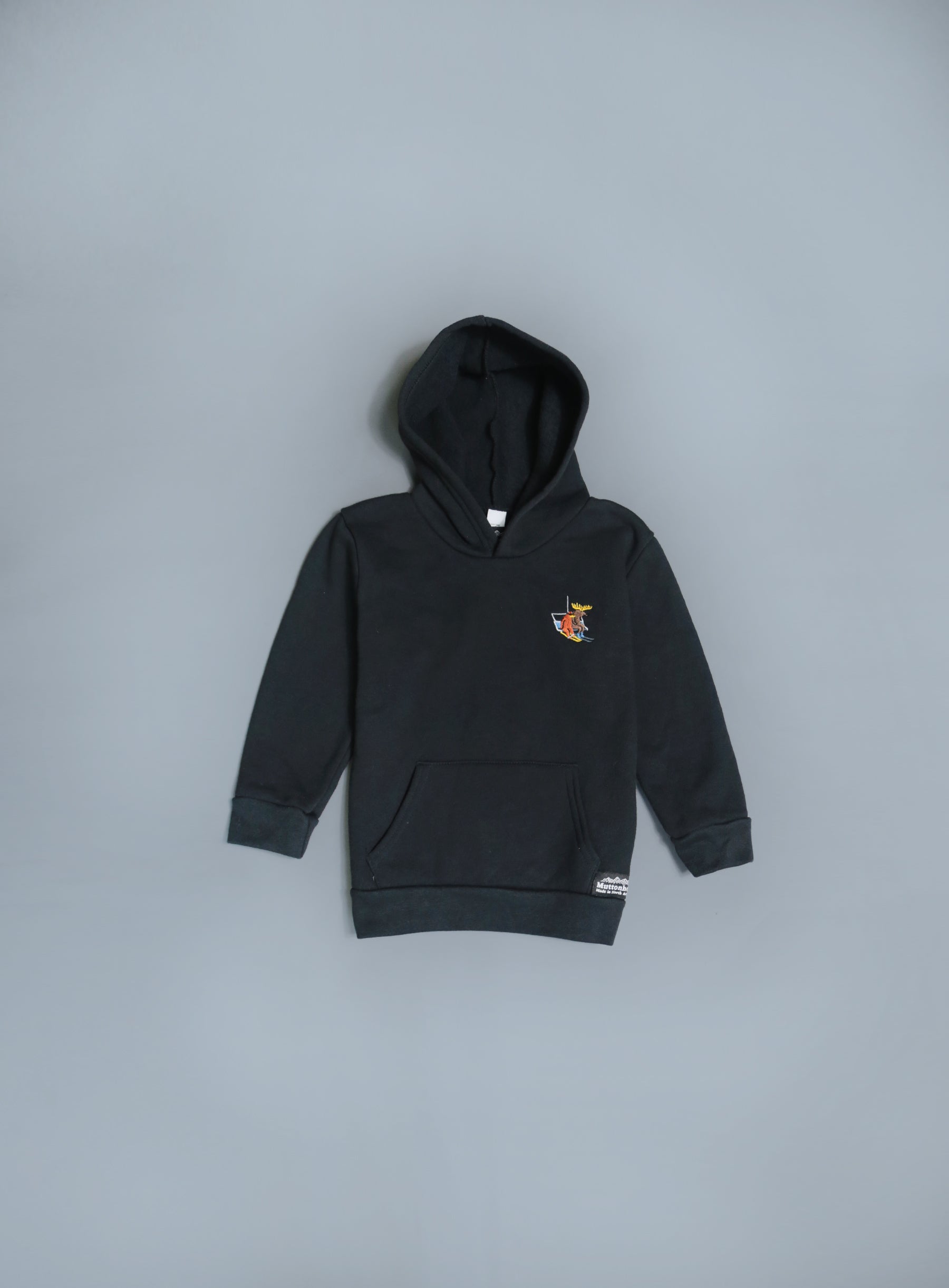 Ski Bum Kids Cabin Hoodie - Black