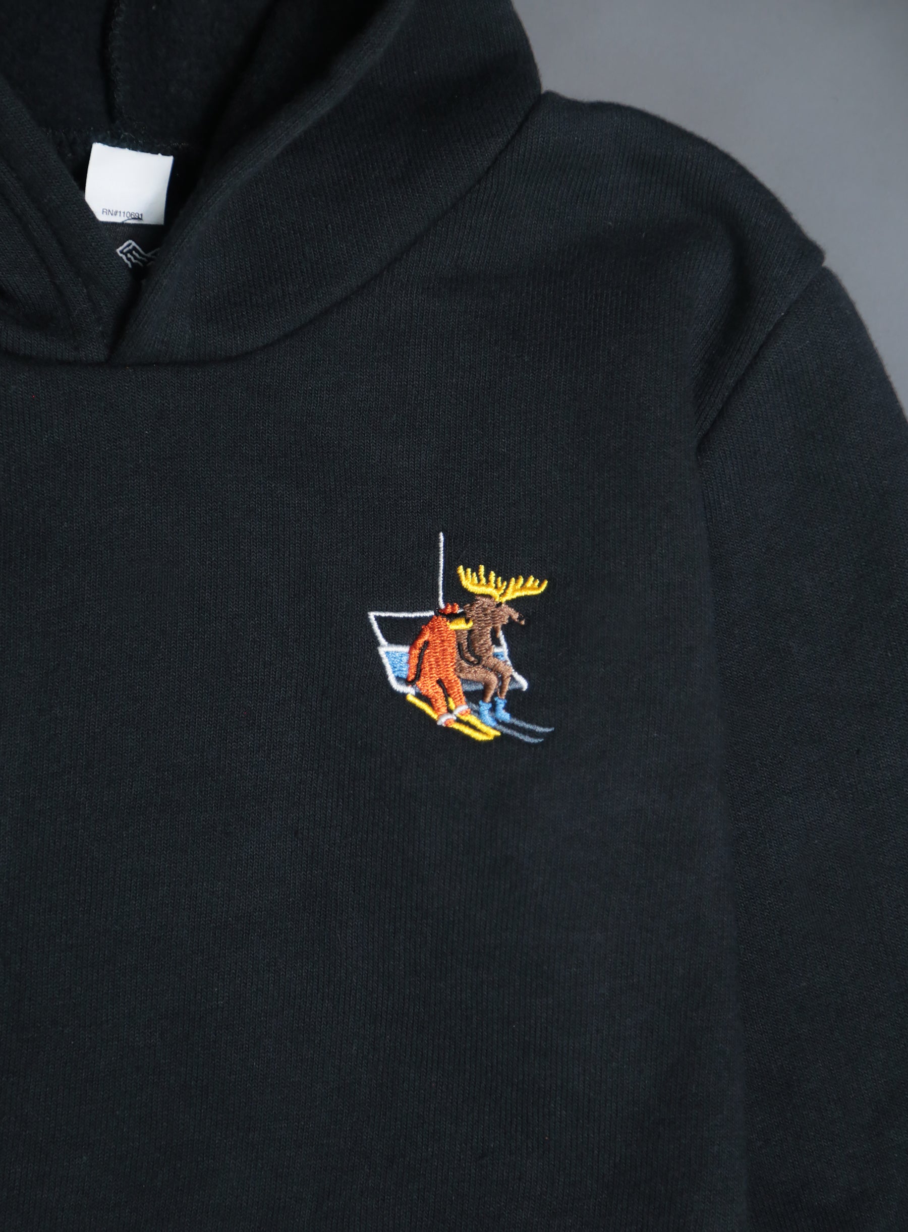 Ski Bum Kids Cabin Hoodie - Black