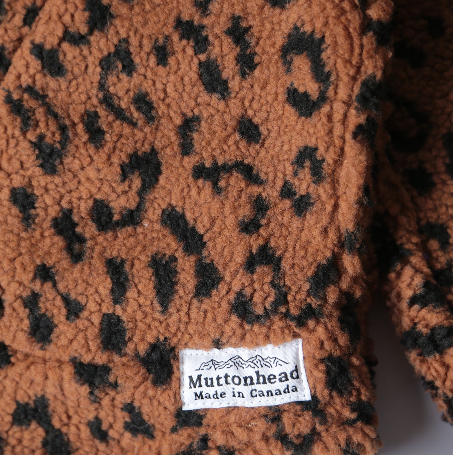 Camping Hoodie -  Leopard Sherpa