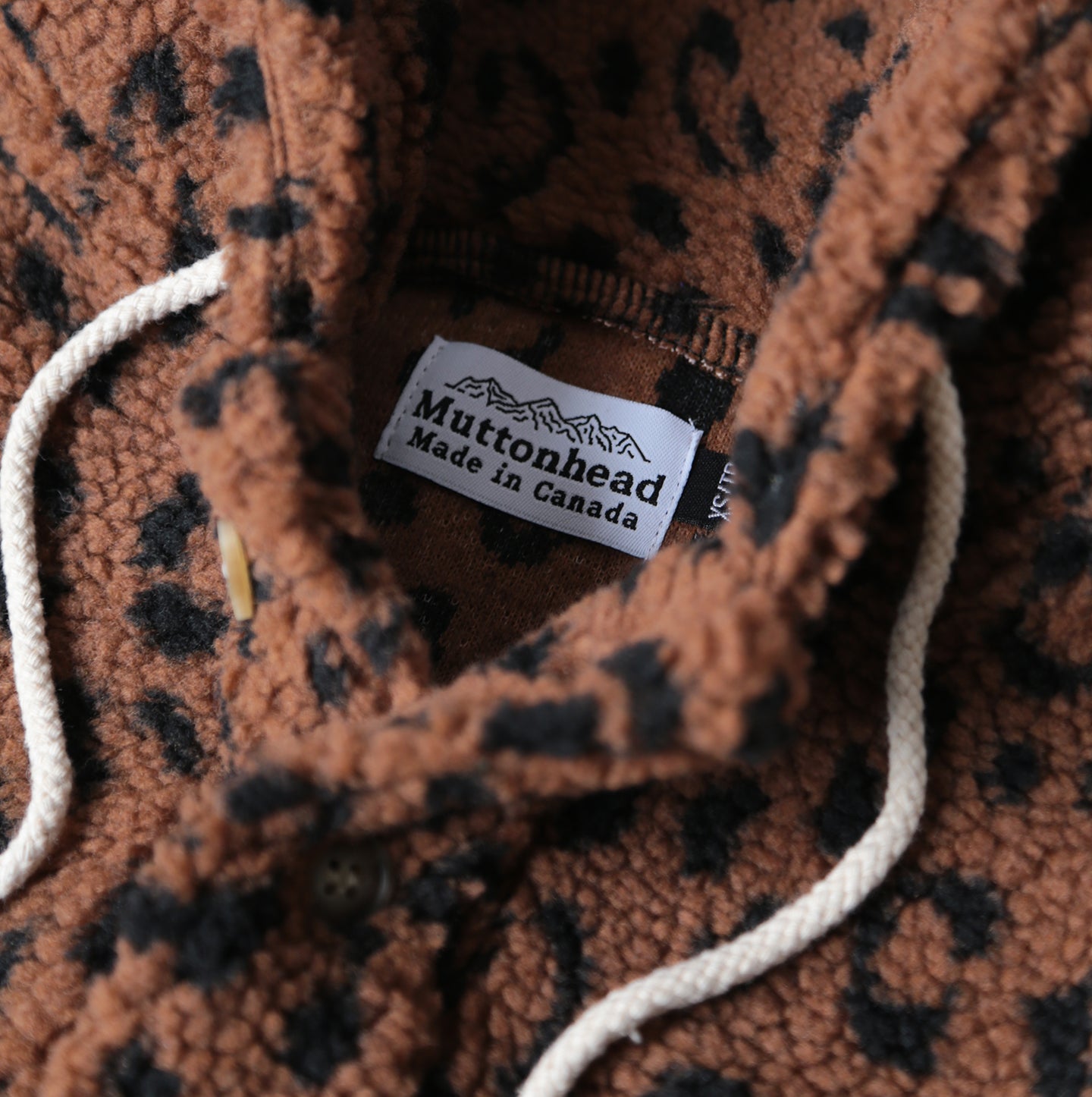 Camping Hoodie -  Leopard Sherpa