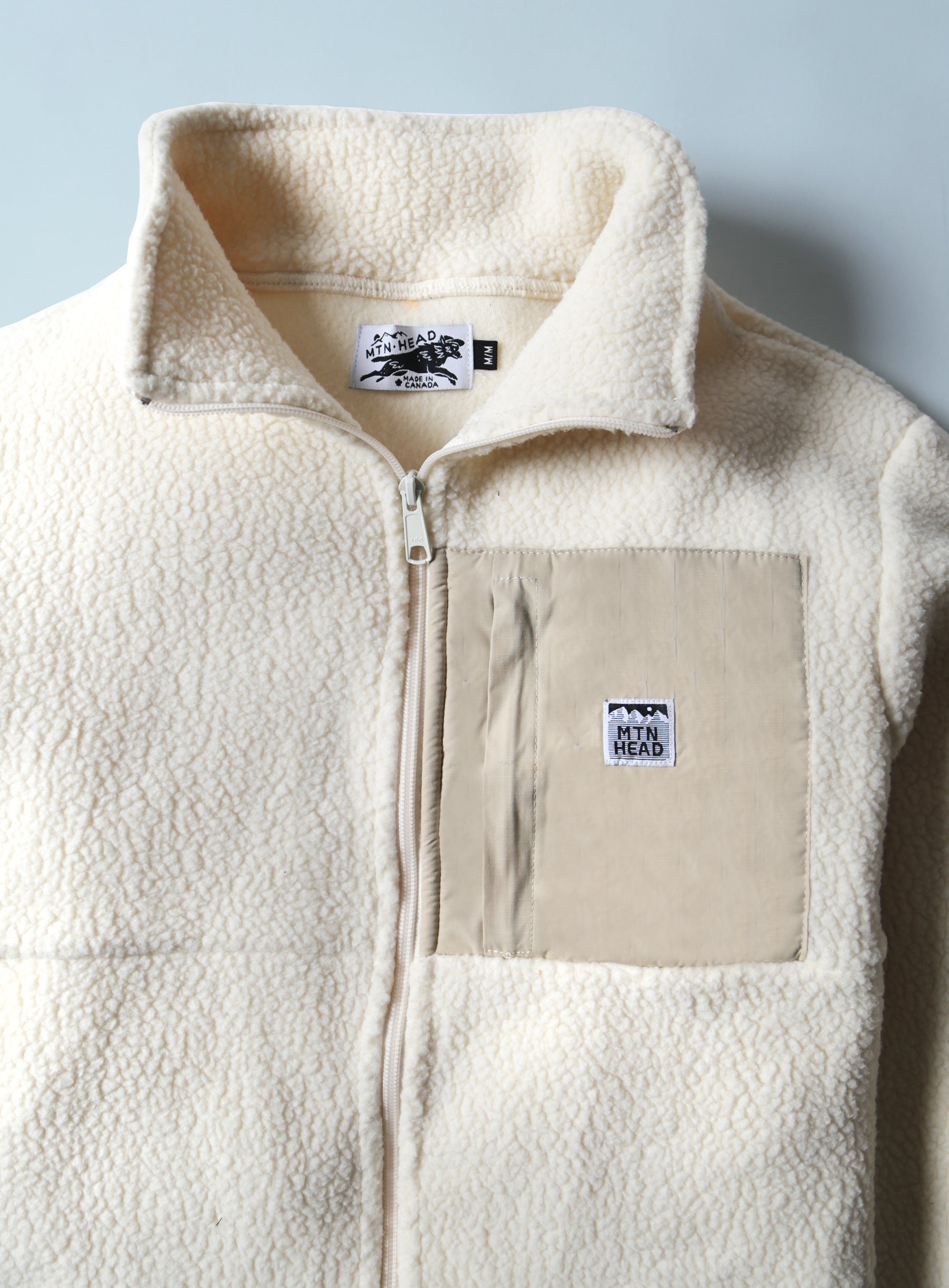 Alpine Full Zip  - Oatmeal Sherpa