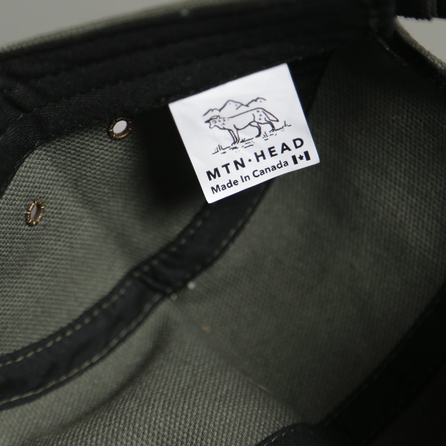 5 Panel - Olive Canvas - Outsiders Club Embroidery