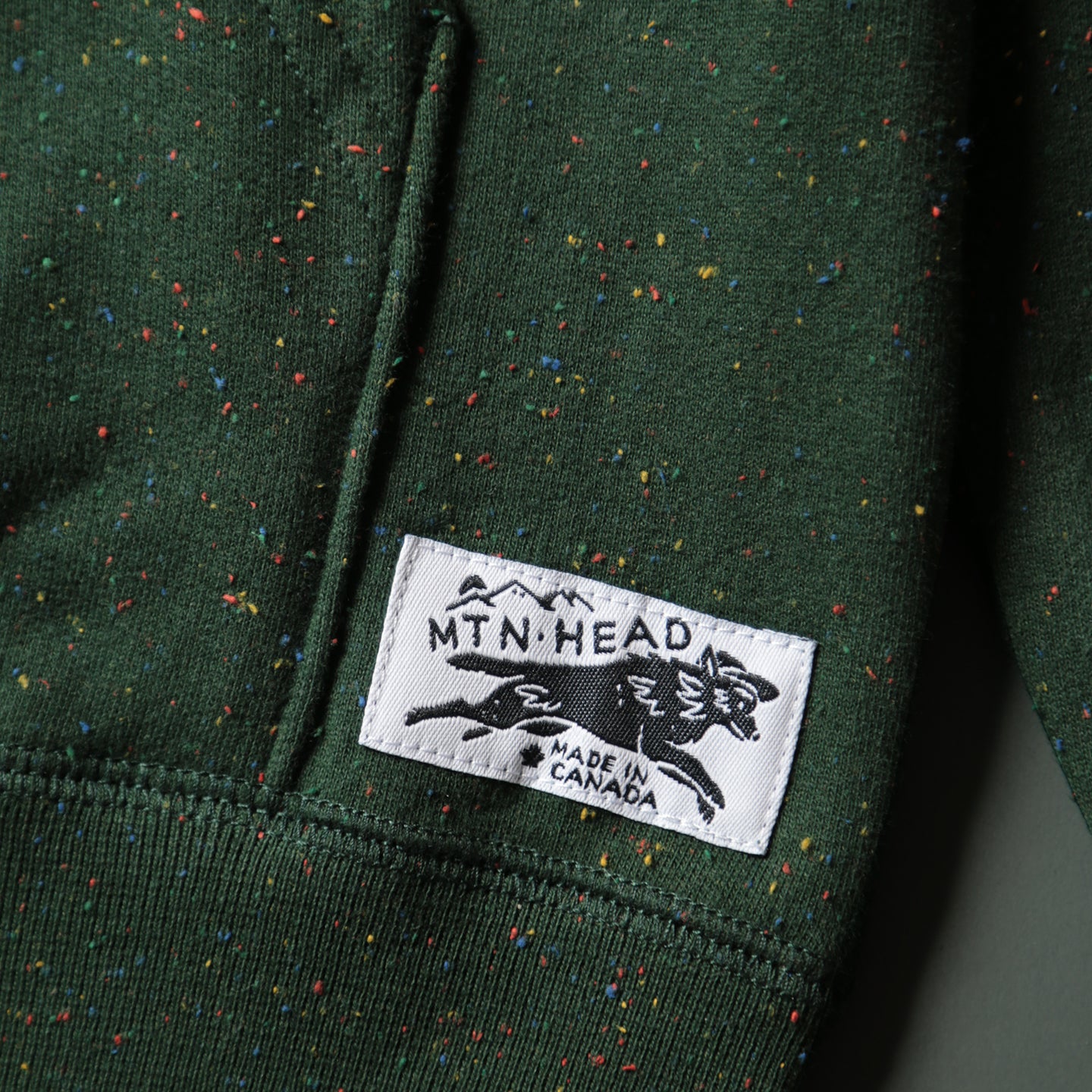 Mtn. Zip Hoodie - Forest Green Rainbow Speckle