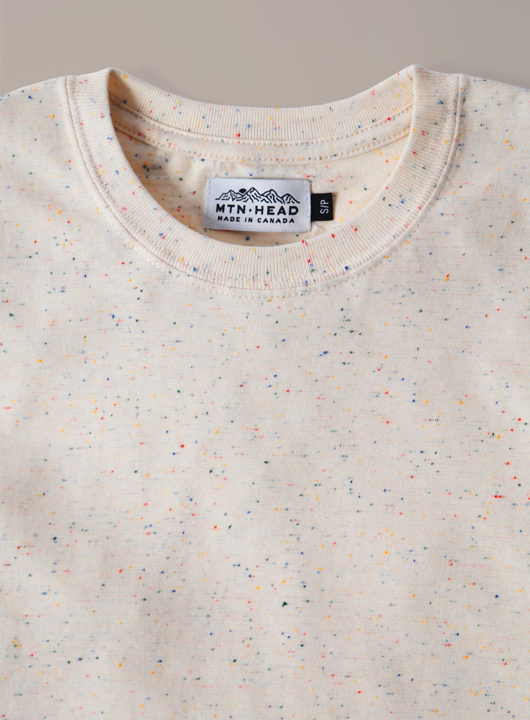 Medium Weight Tee - Natural Rainbow Speckle