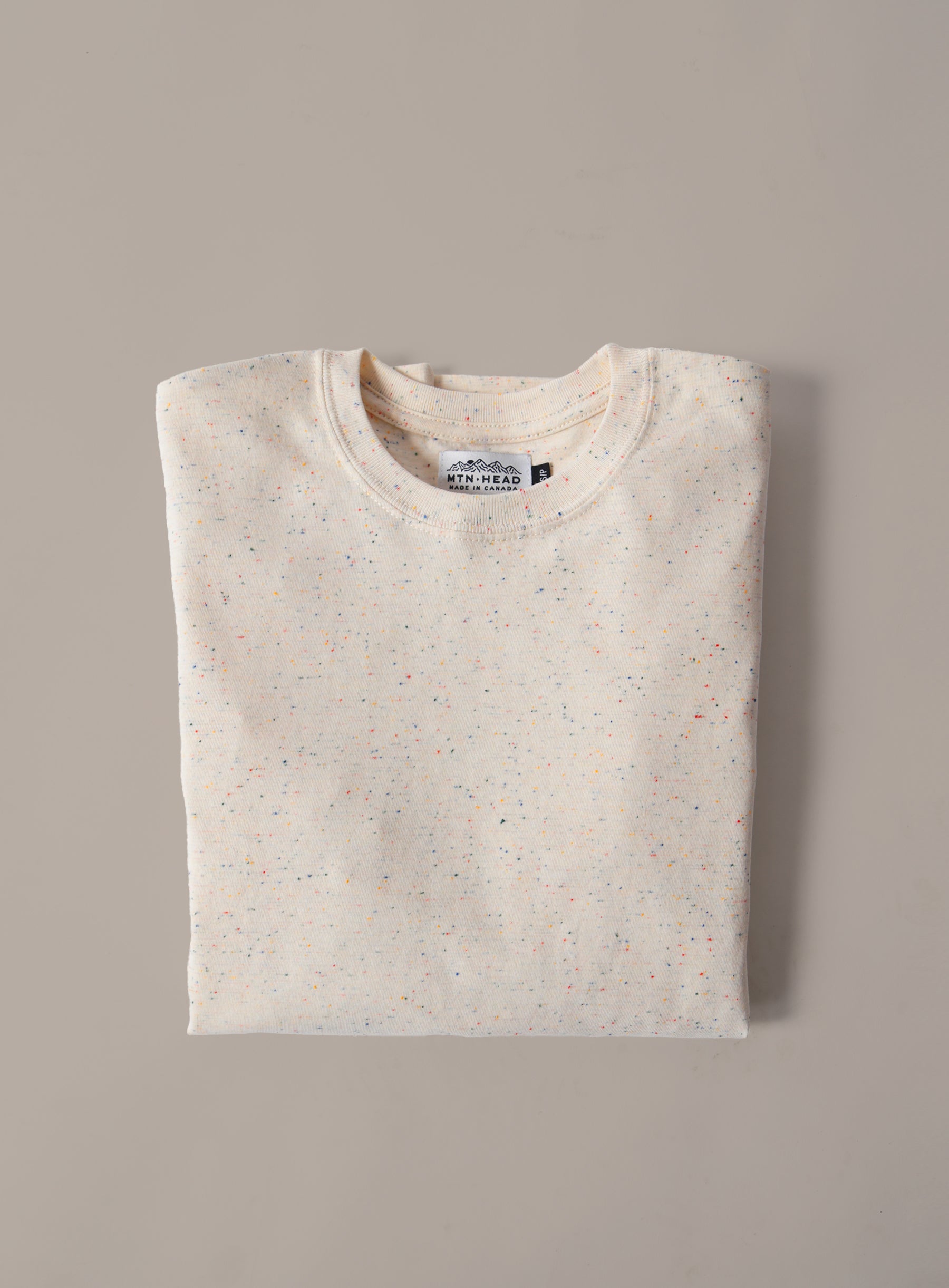 Medium Weight Tee - Natural Rainbow Speckle