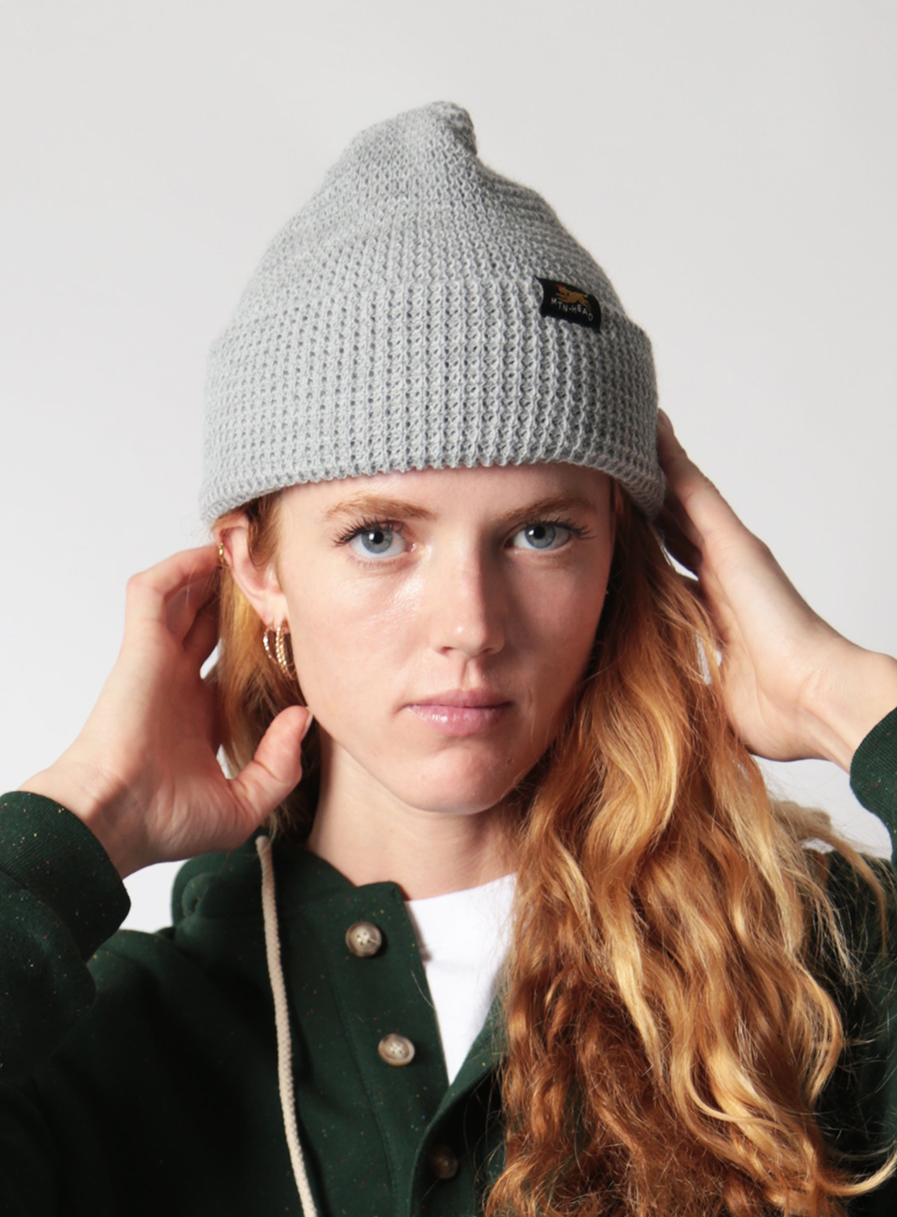 Waffle Toque - Heather Grey