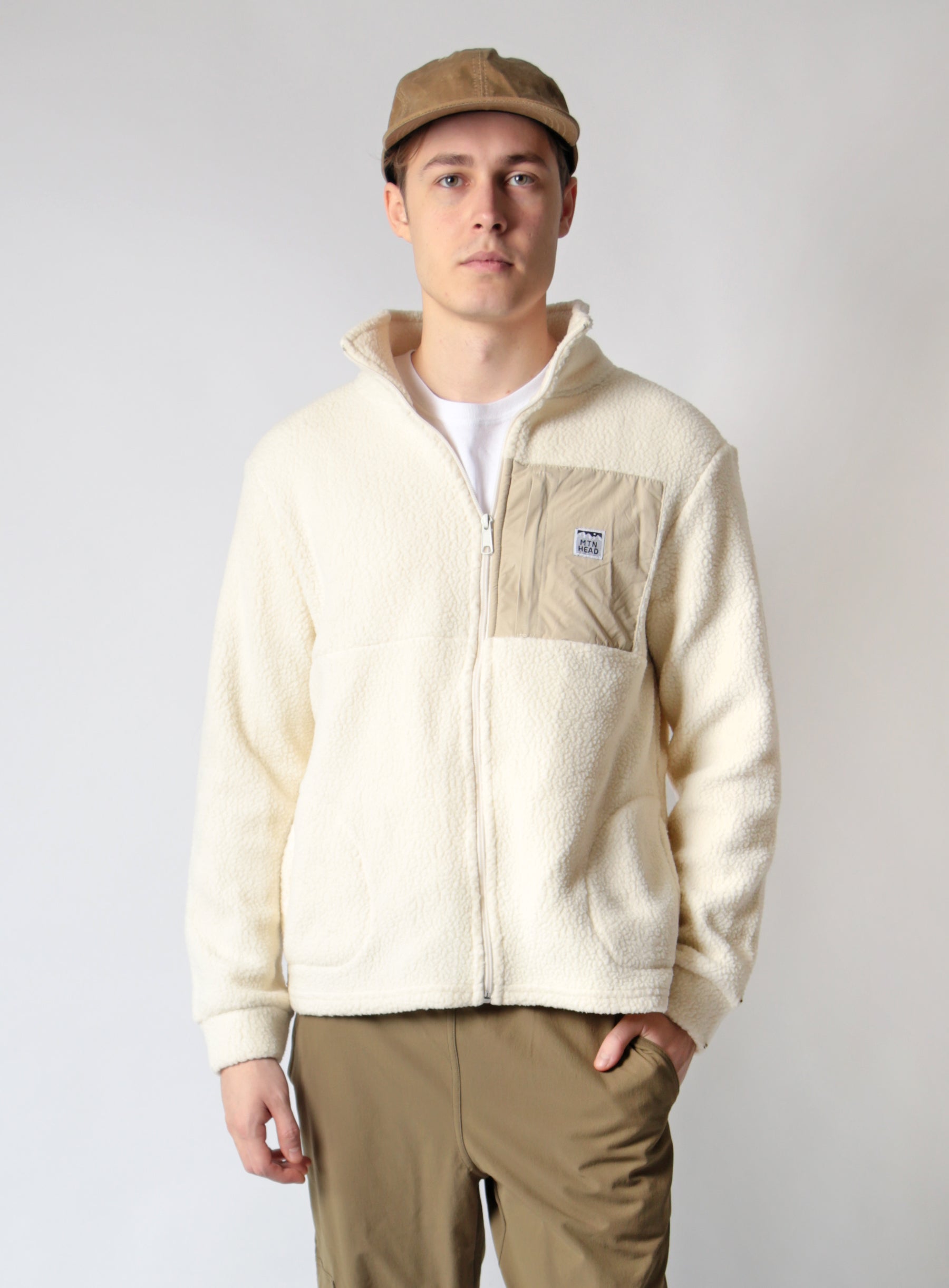 Alpine Full Zip  - Oatmeal Sherpa