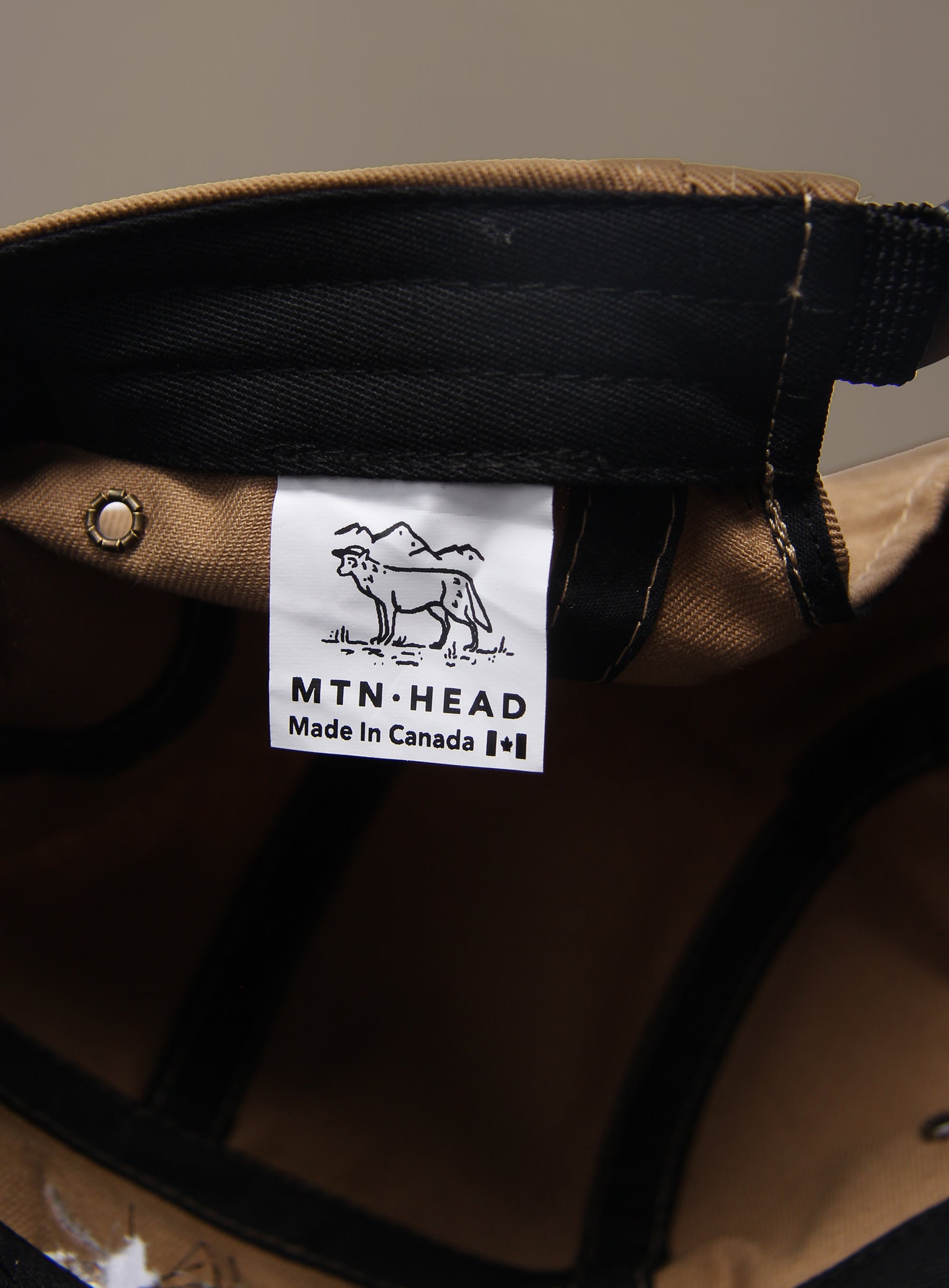 5 Panel - Mustard - Mtn. Wolf Embroidery