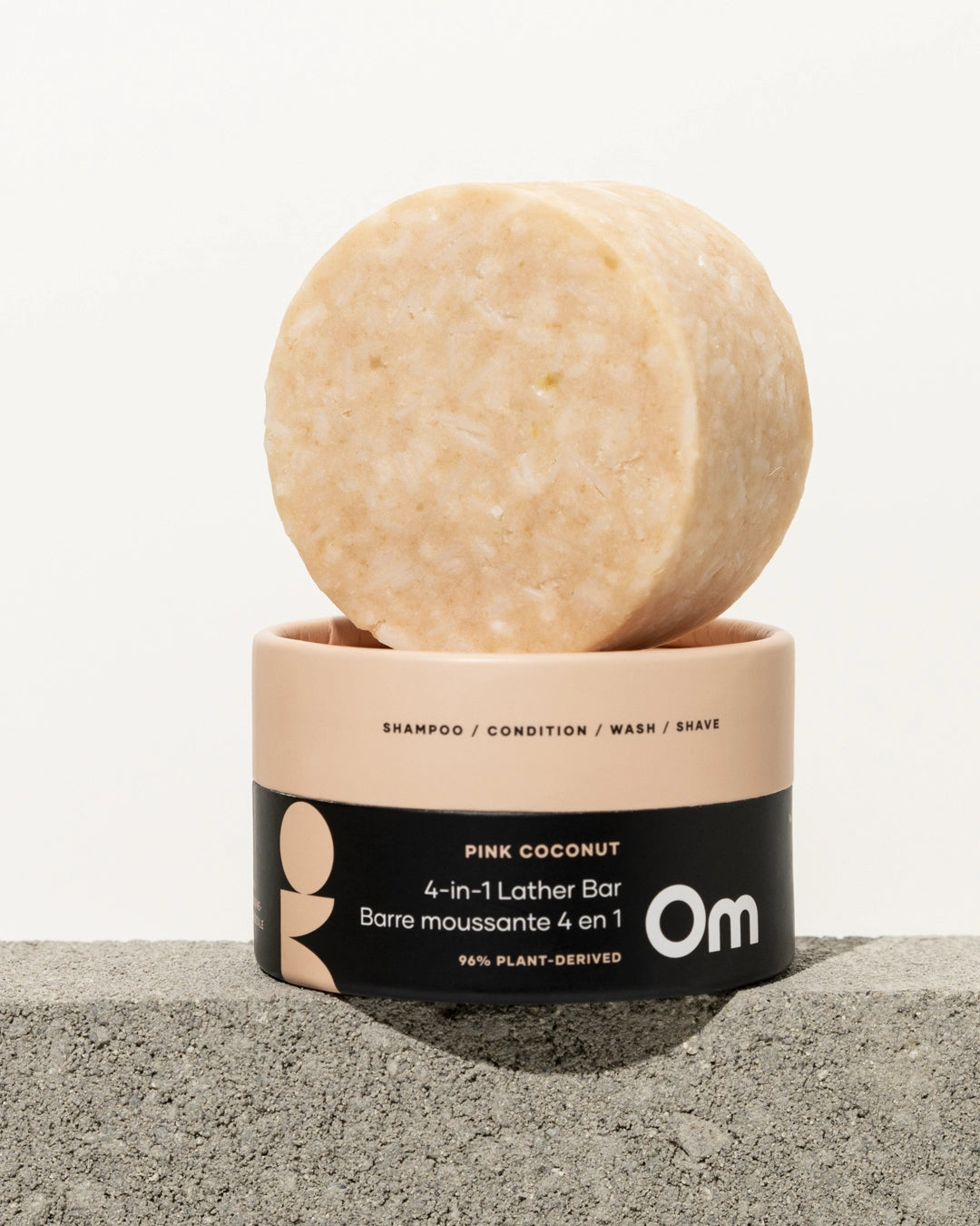 Om Organics - Pink Coconut 4-in-1 Lather Bar