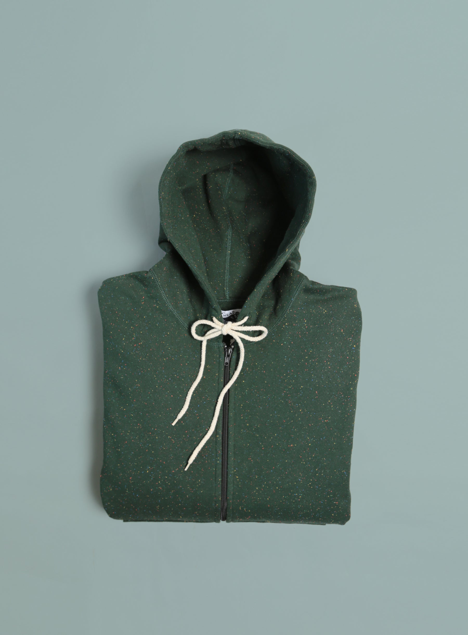 Mtn. Zip Hoodie - Forest Green Rainbow Speckle