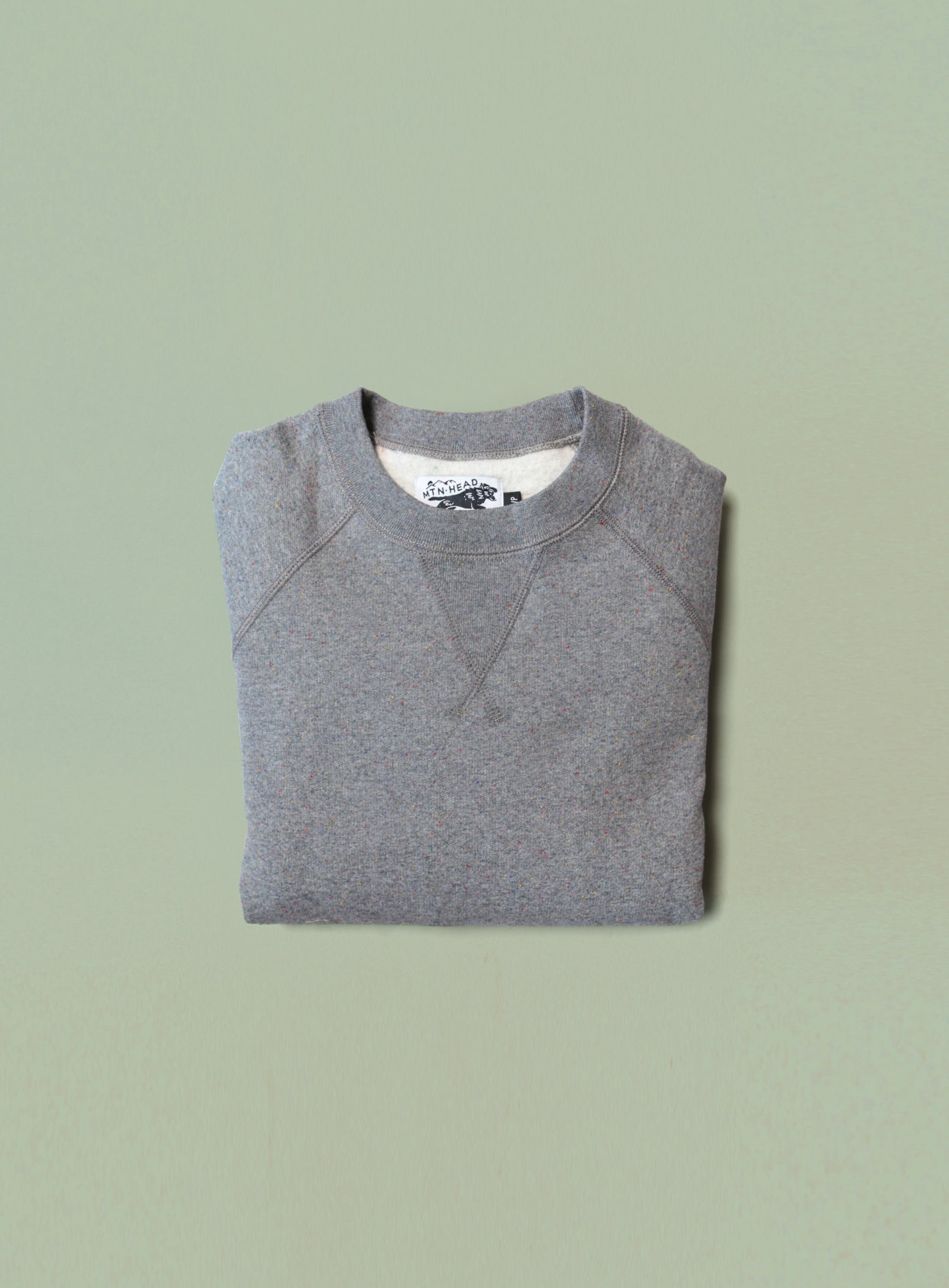 Classic Crew - Heather Grey Rainbow Speckle