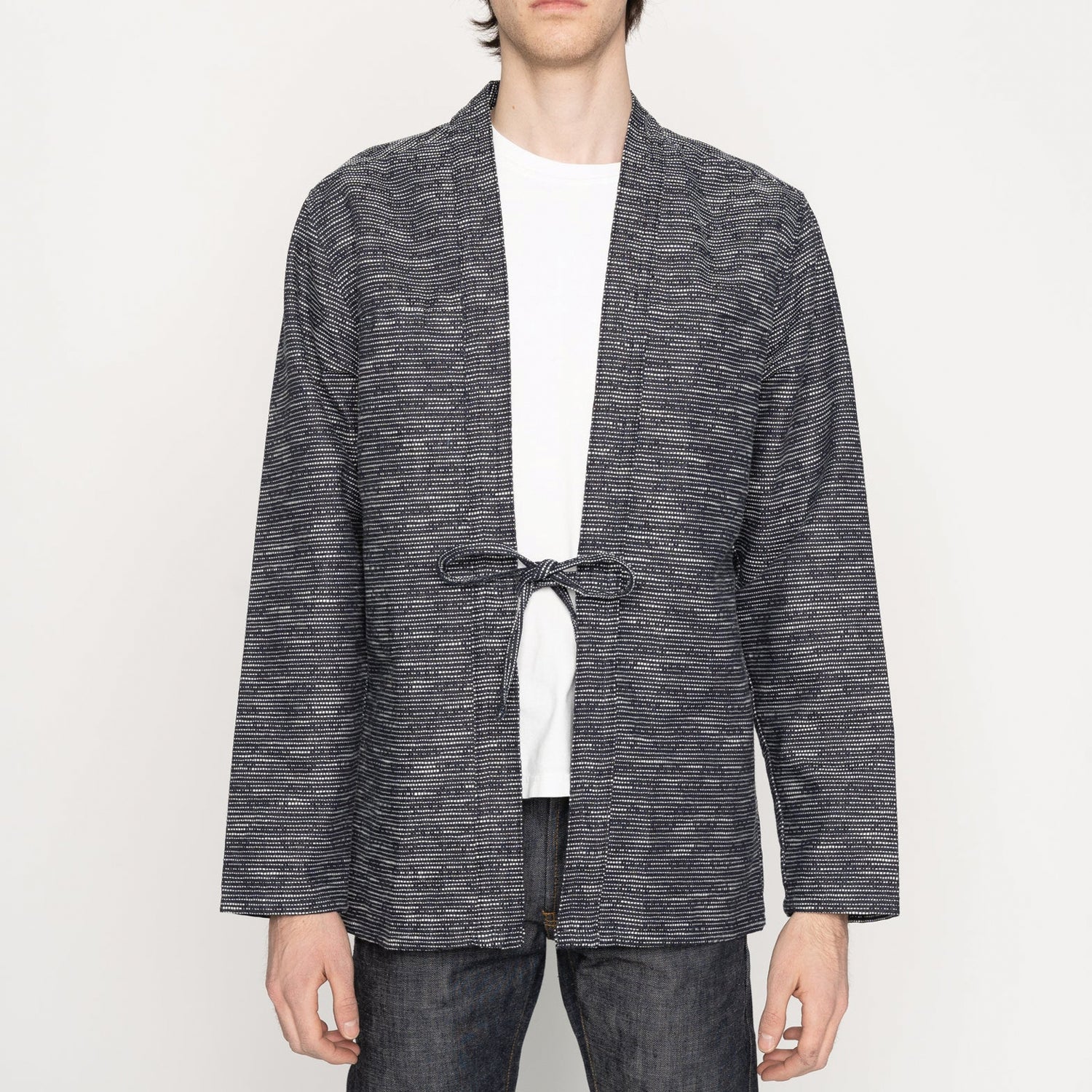 Kimono Shirt -Slub Sashiko Denim