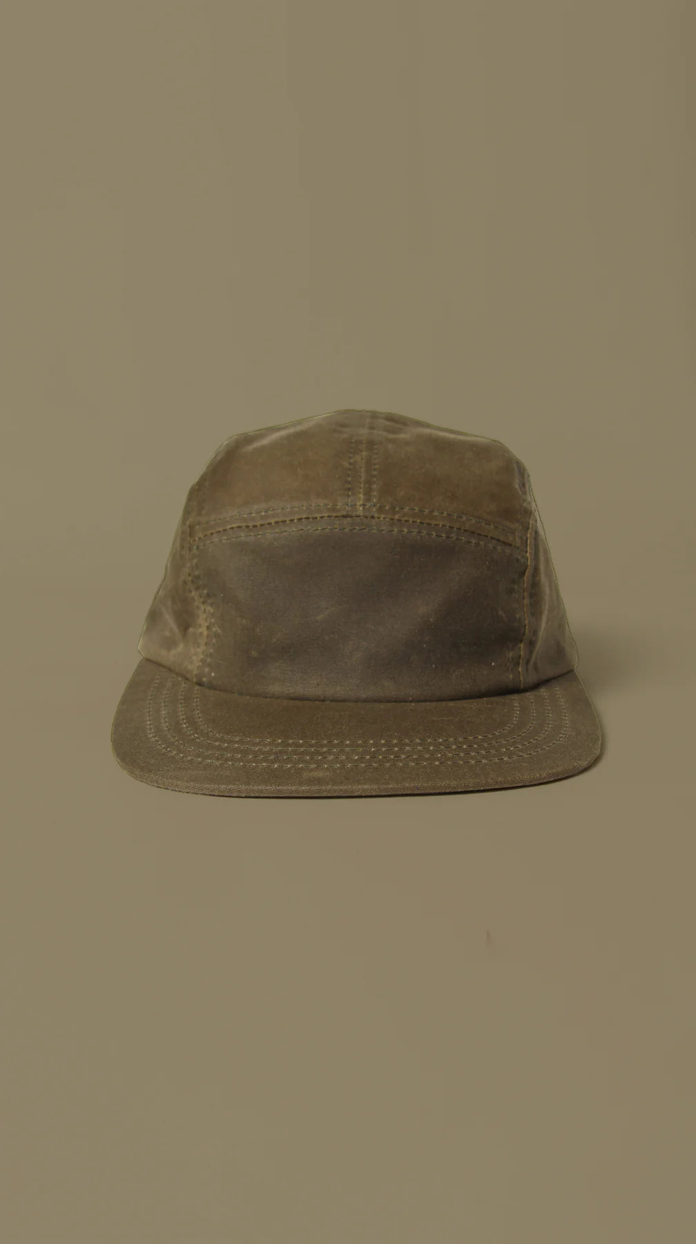 5 Panel - Blank - Army Waxed Cotton