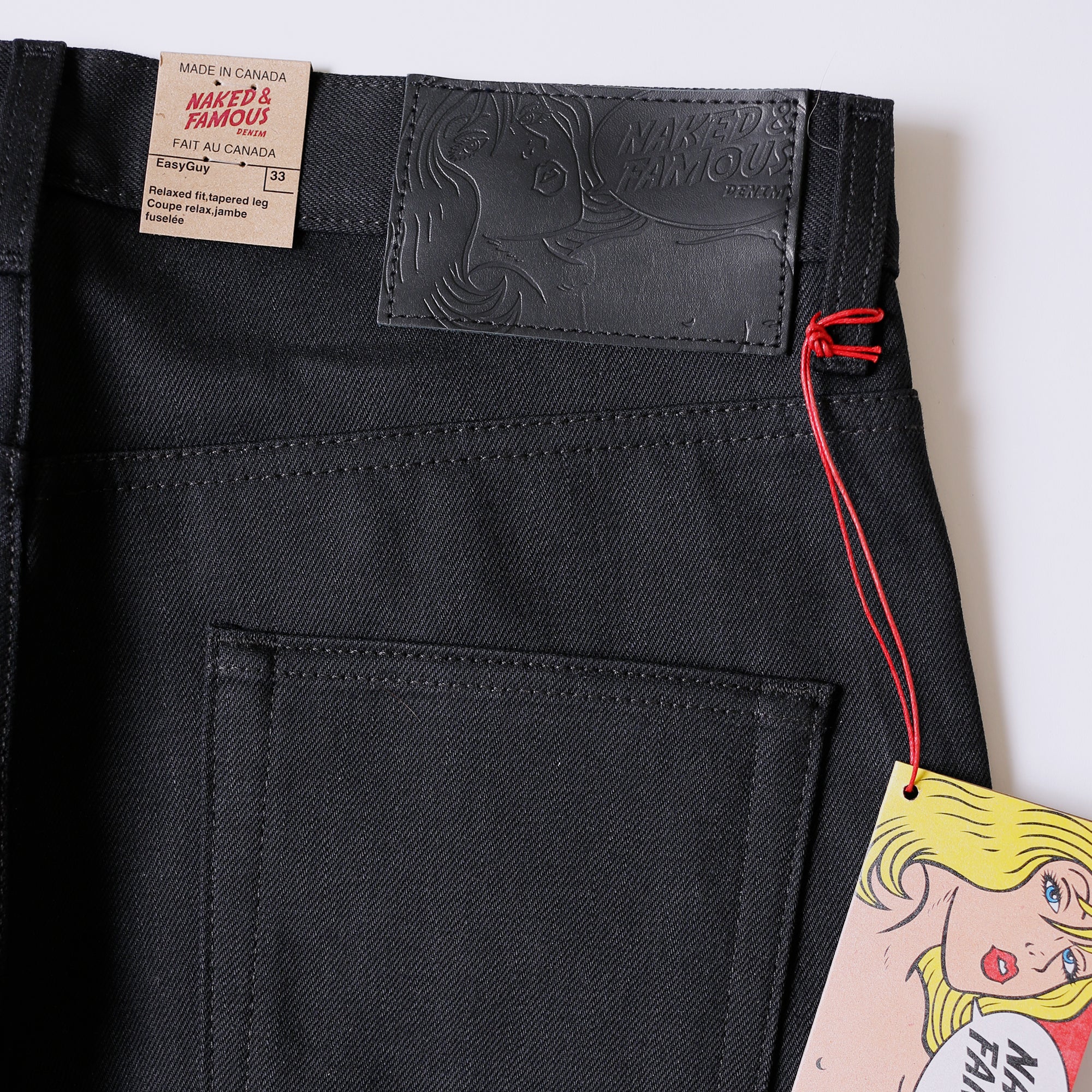 Easy Guy - Solid Black Selvedge