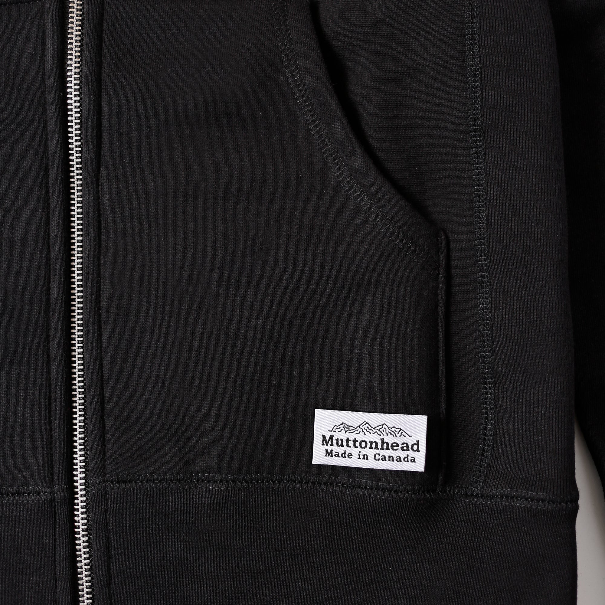 Cabin Zip Hoodie - Black