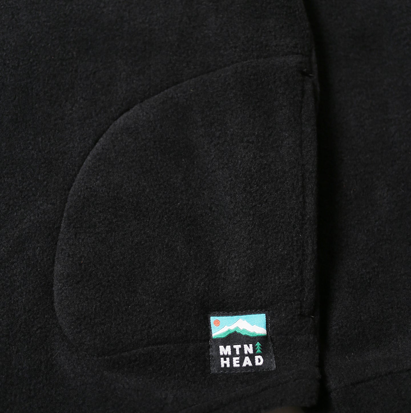 Camping Hoodie -  Black Polar Fleece