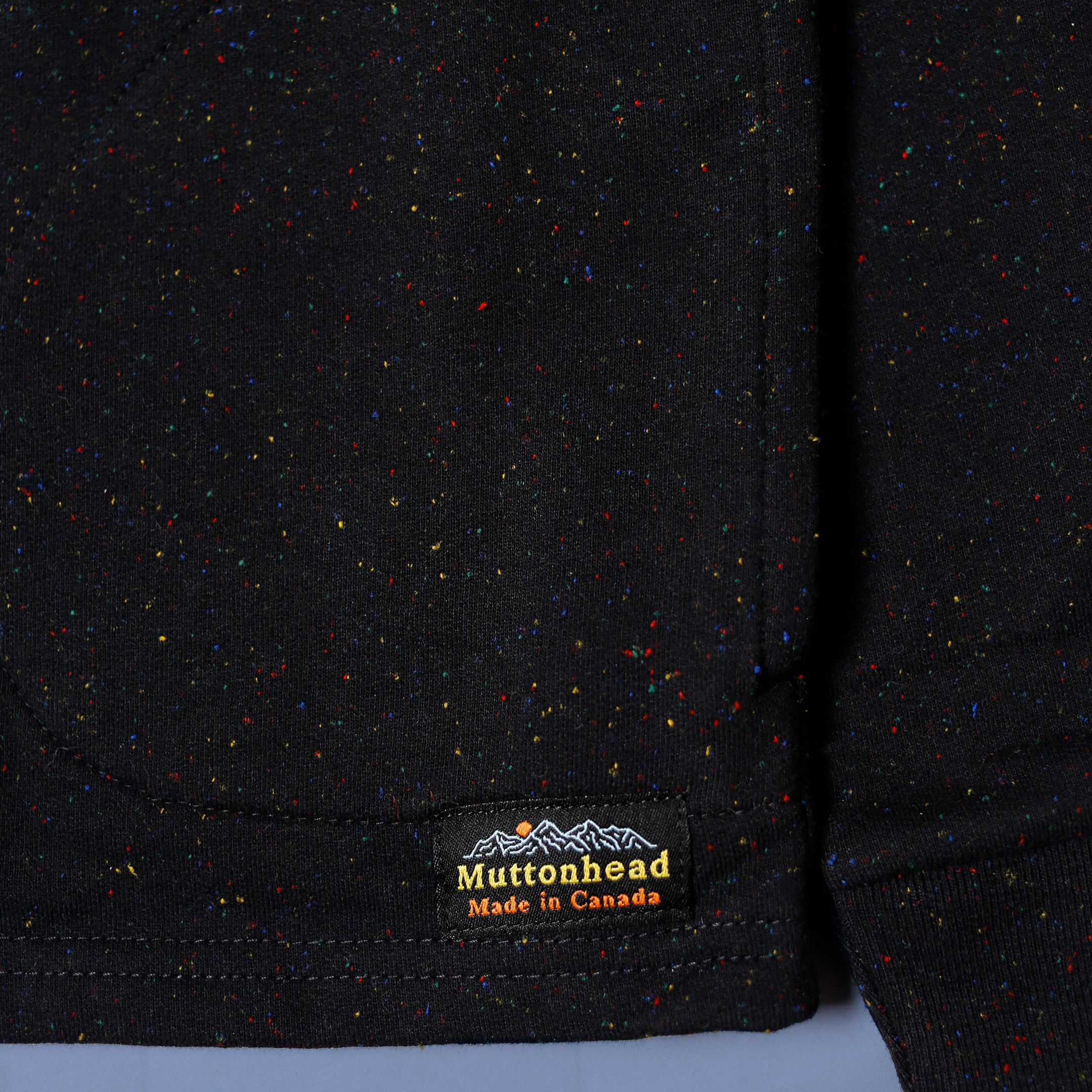 Fleece Field Zip  - Black Rainbow Speckle