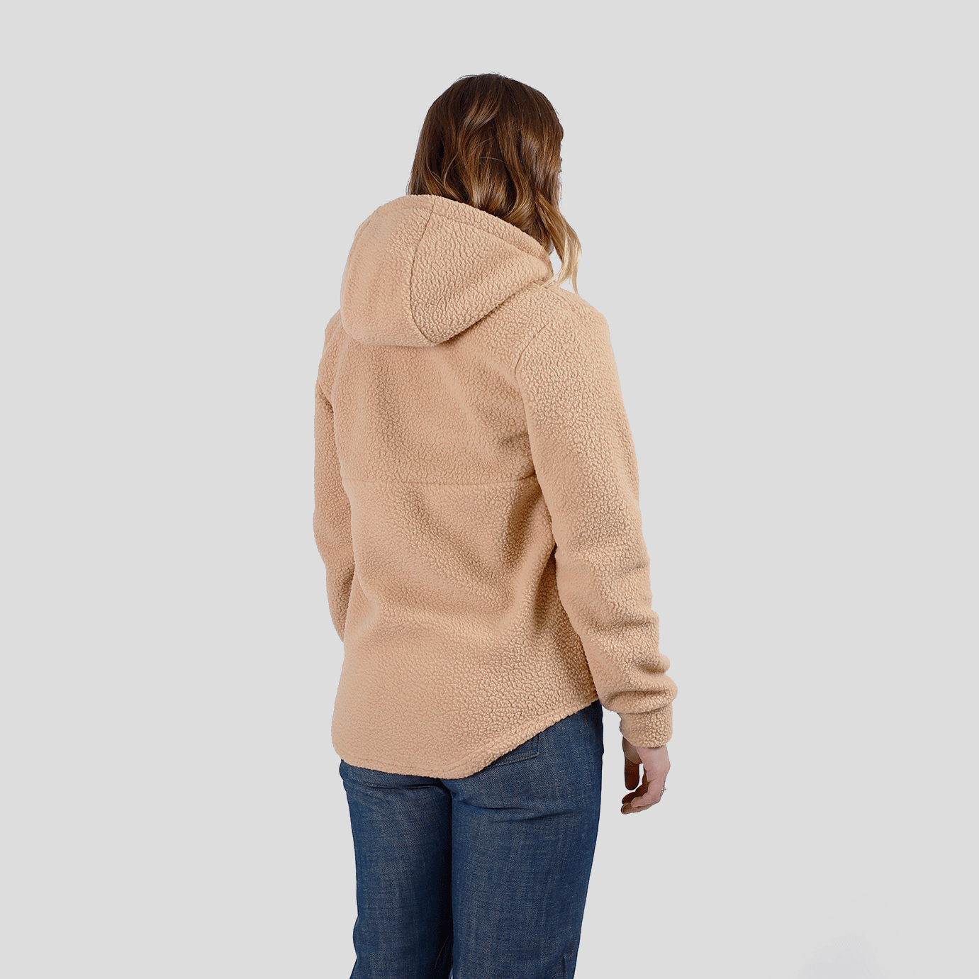 Camping Hoodie -  Camel Sherpa