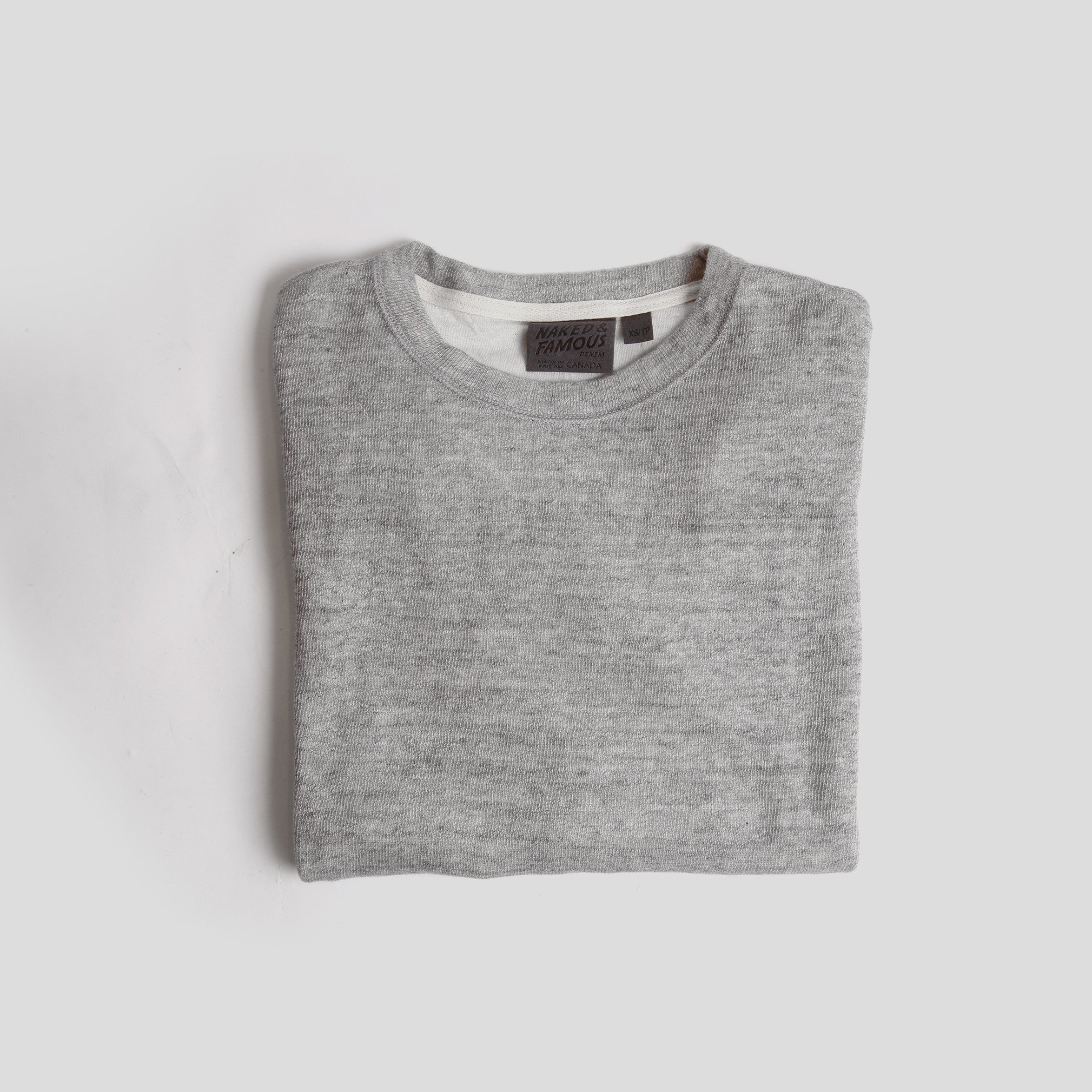 Women's Weekend Crew - Grey Vintage Doubleface