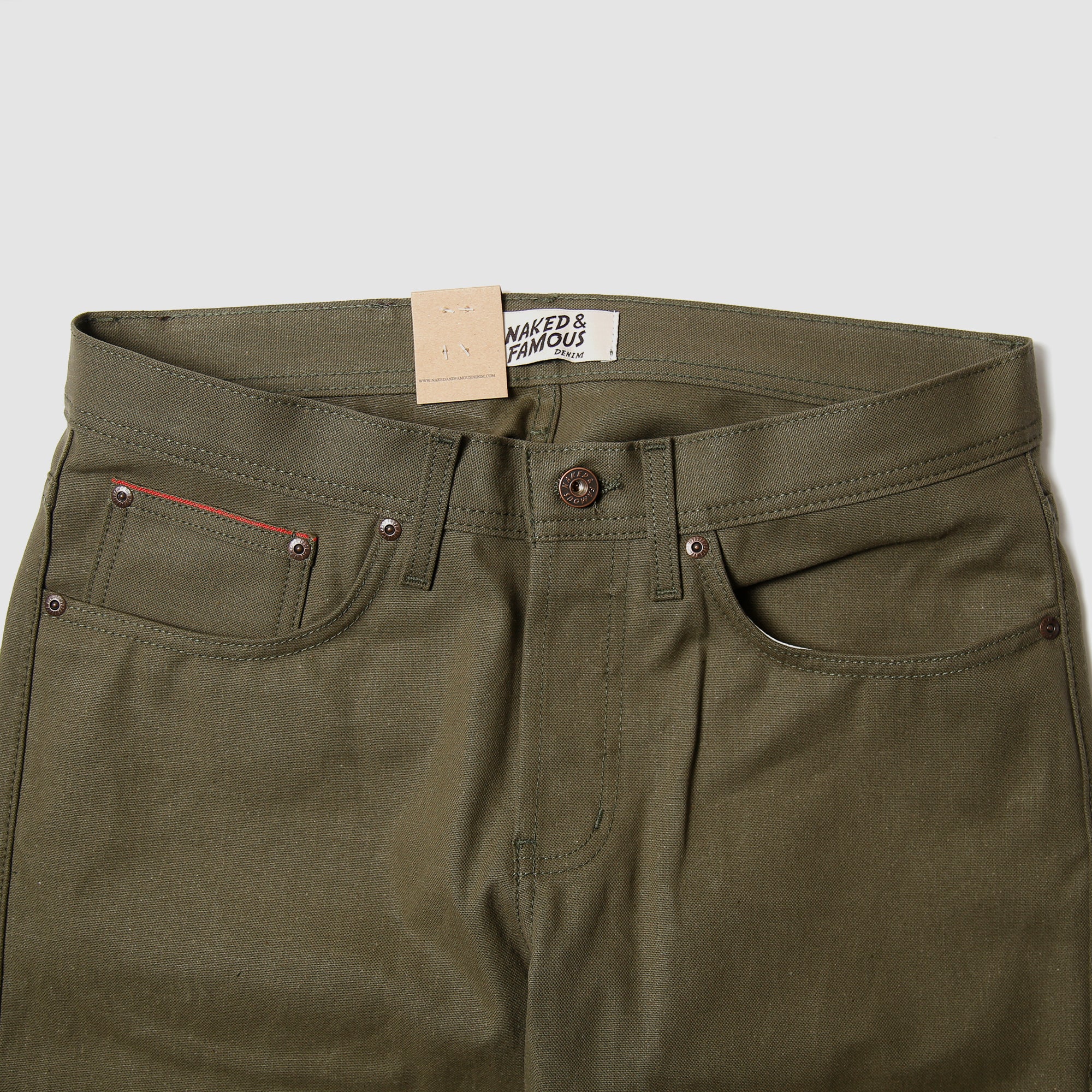 Weird Guy - Duck Canvas Selvedge - Army Green