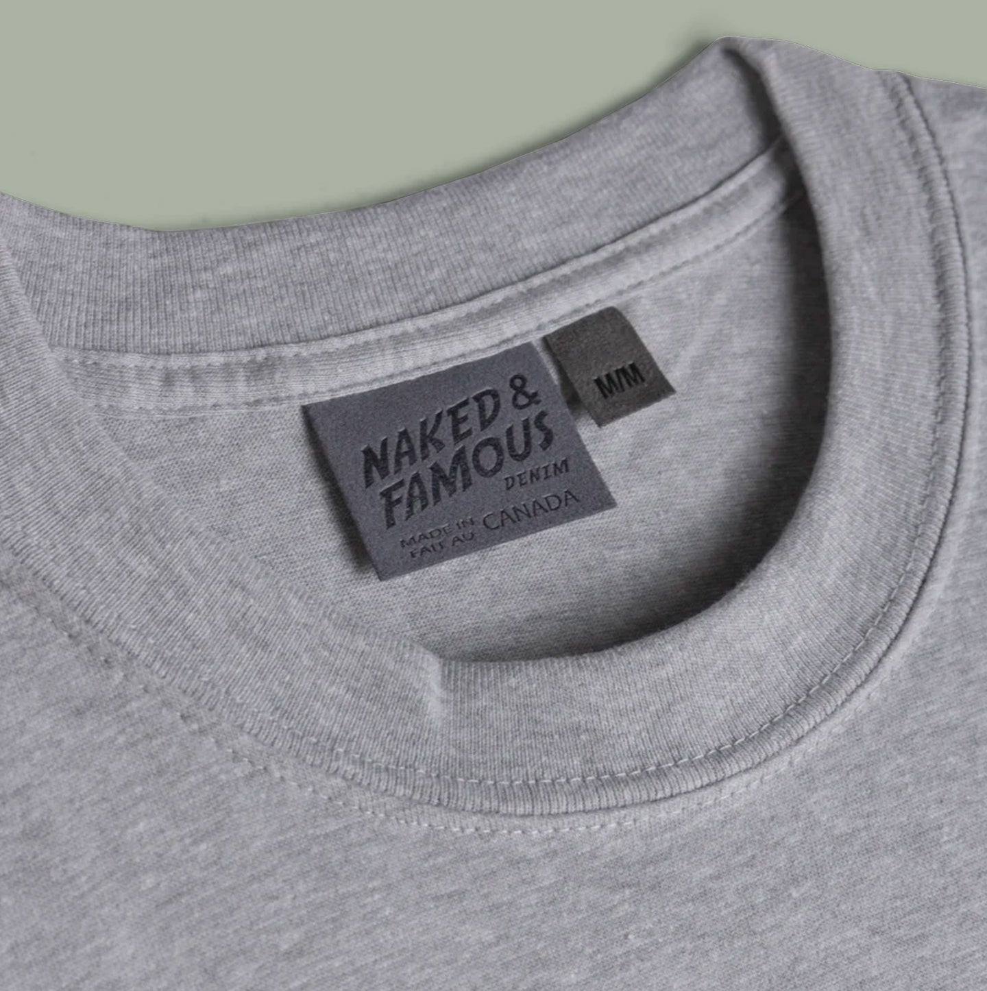 Pocket Tee - Grey - Indigo Retro Plaid