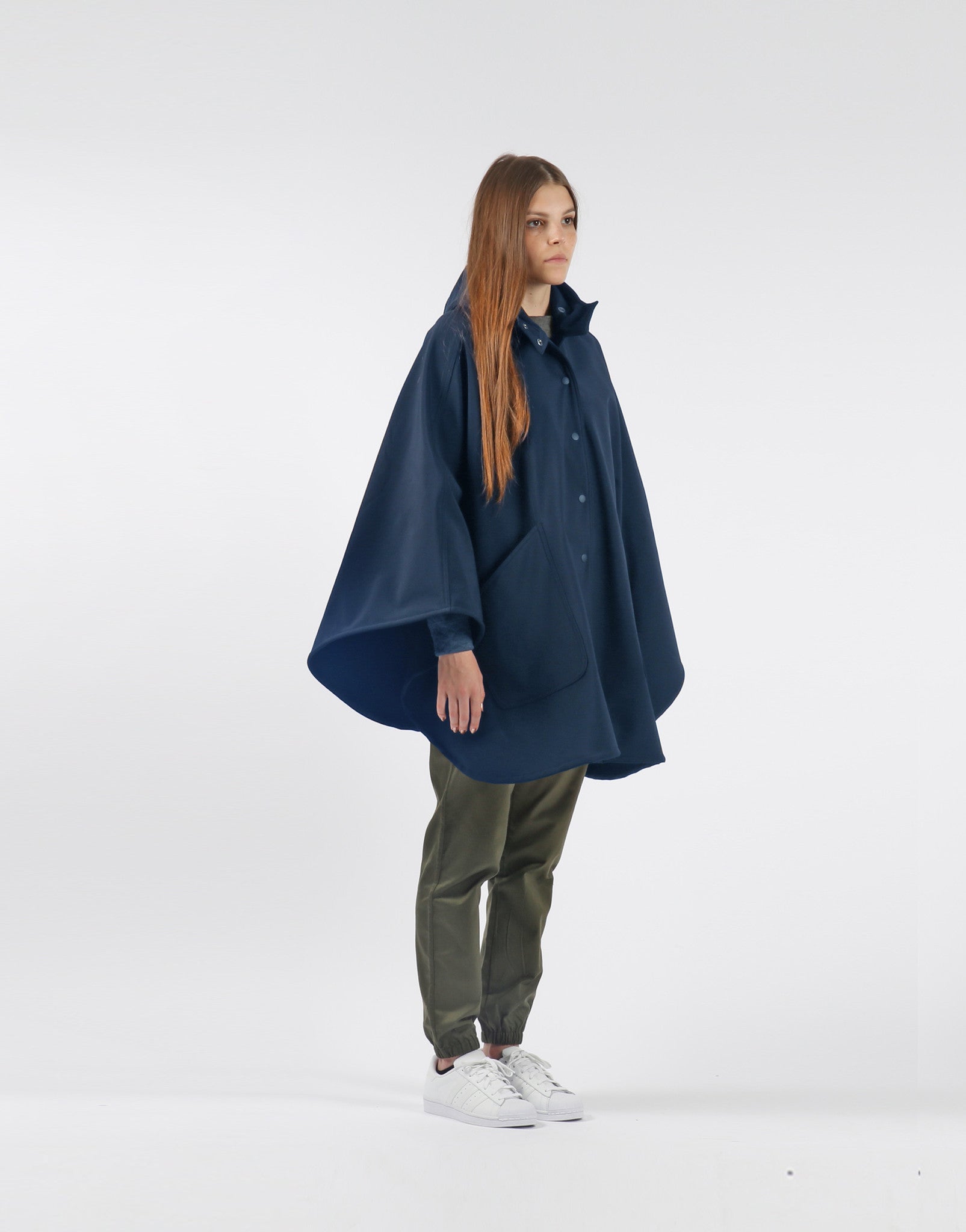 Rain Poncho - Navy