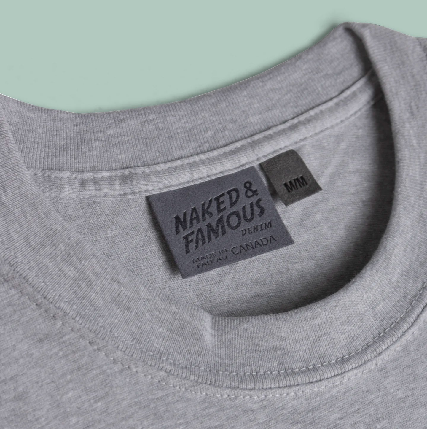 Pocket Tee - Heather Grey - Brushed Vintage Flannel - Grey