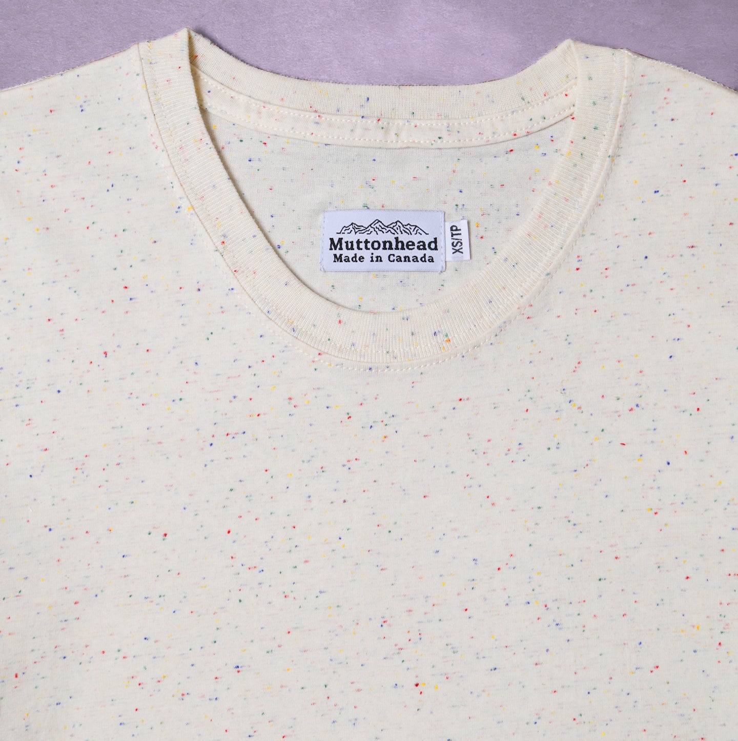 Medium Weight Tee - Natural Rainbow Speckle