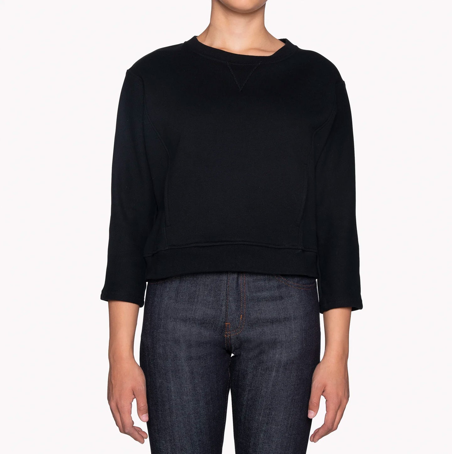 Women's Smart Crew - Black Terry