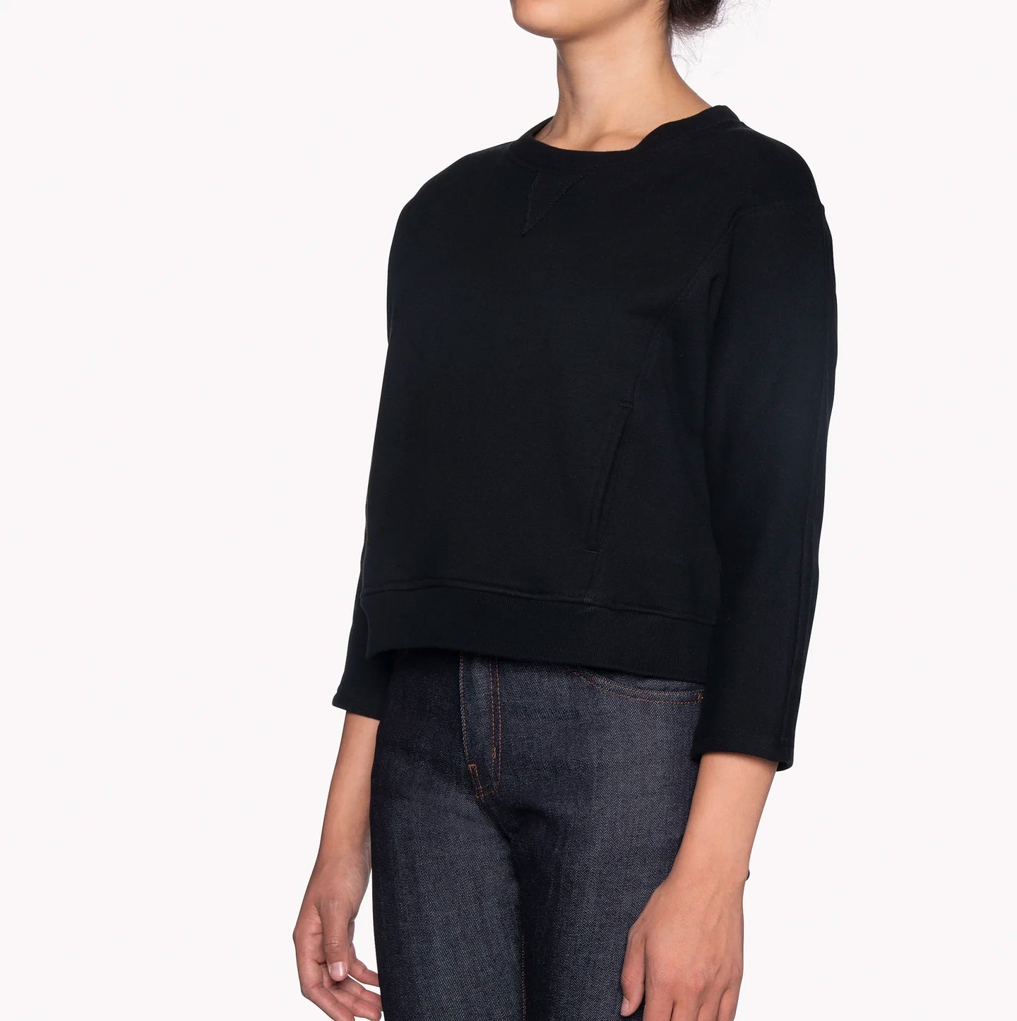 Women's Smart Crew - Black Terry