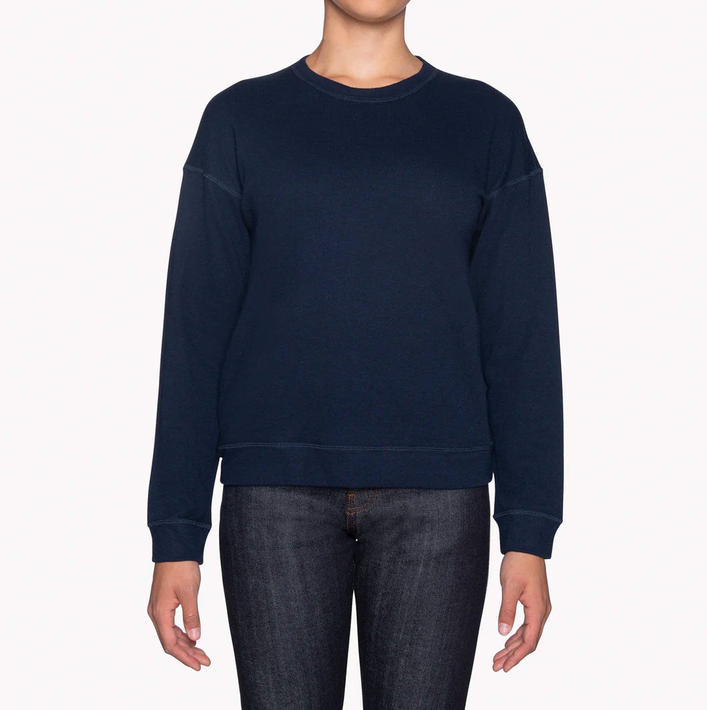 Women's Weekend Crew - Navy Vintage Doubleface