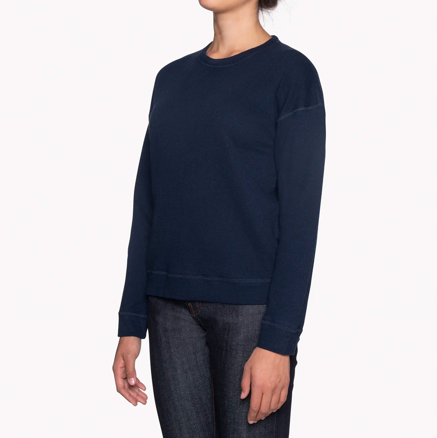 Women's Weekend Crew - Navy Vintage Doubleface