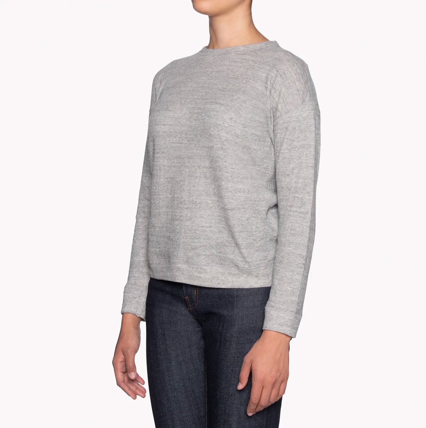 Women's Weekend Crew - Grey Vintage Doubleface